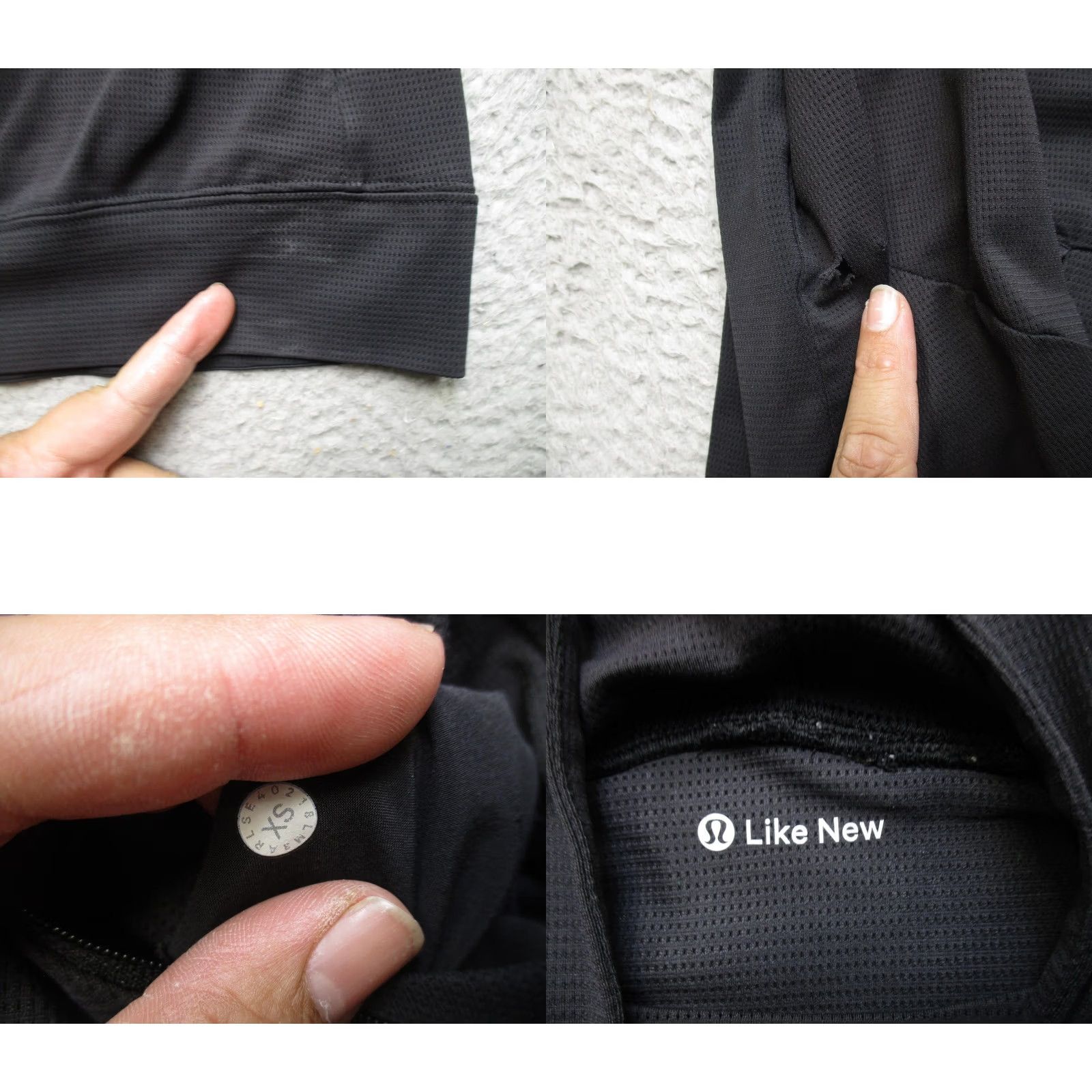 Lululemon Lululemon Hoodie Mens XS Black Lightweight Pullover Zip Pockets Training Top Size US XS / EU 42 / 0 - 8 Thumbnail