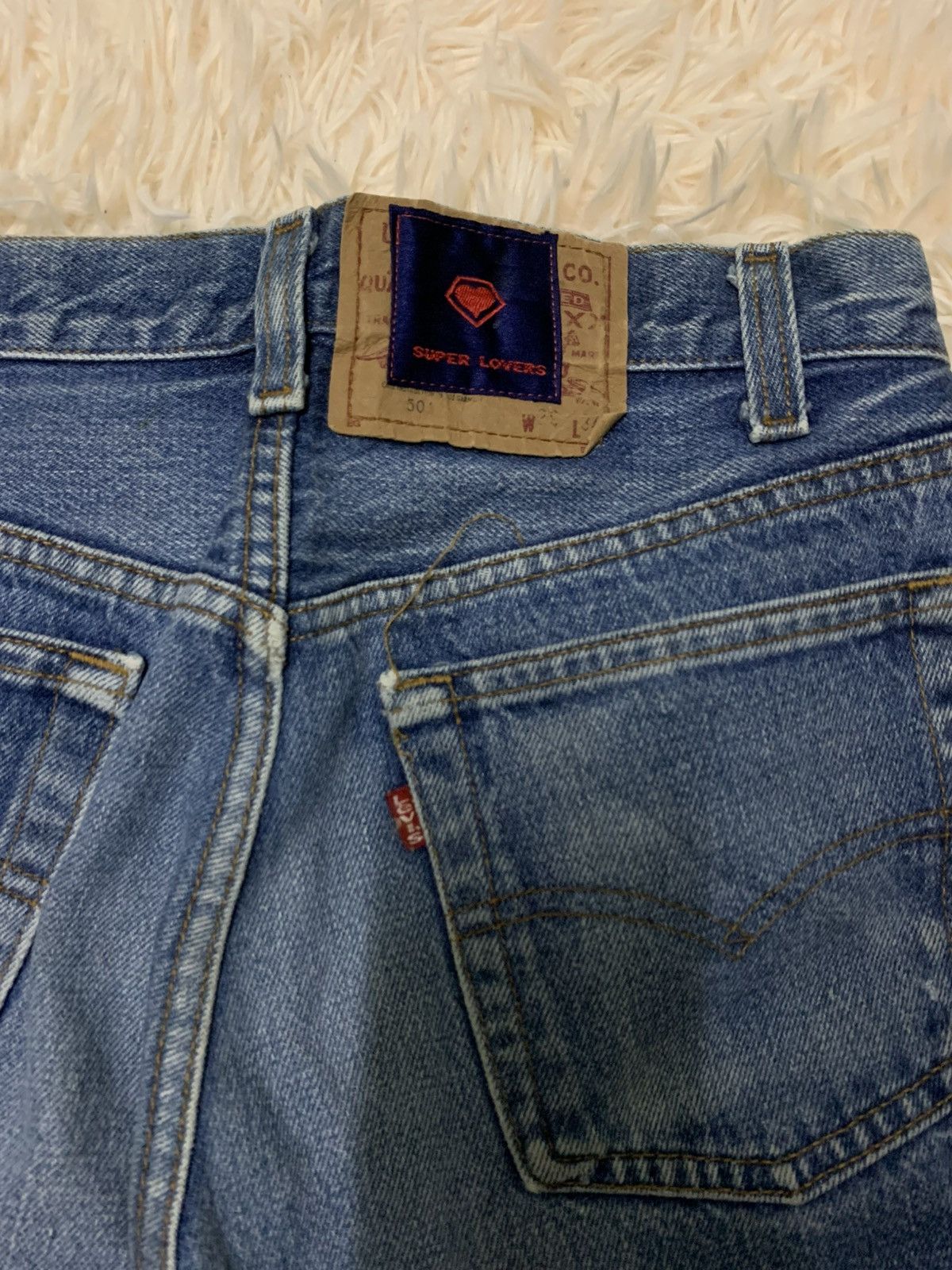 Levi's Vintage 80s Levis 501 X Super Lovers Japanese Designer Jeans Size US 28 / EU 44 - 11 Thumbnail