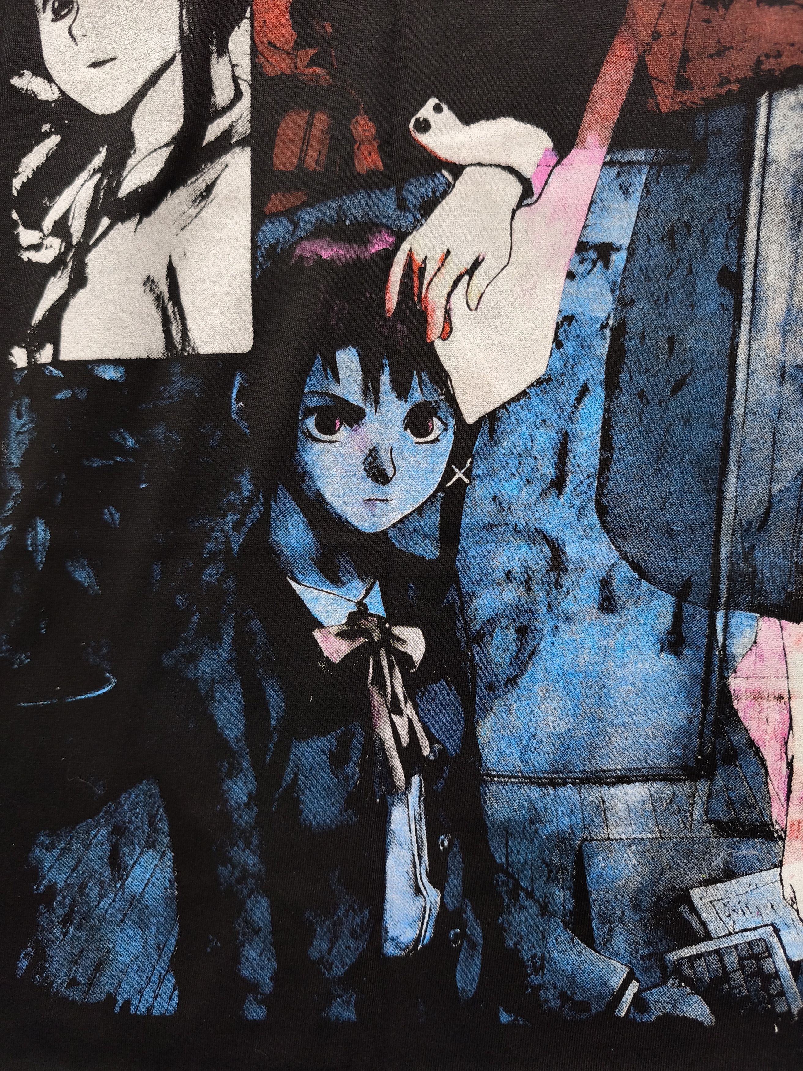 Anime Serial Experiments Lain V3 T-shirt Size US XL / EU 56 / 4 - 15 Thumbnail
