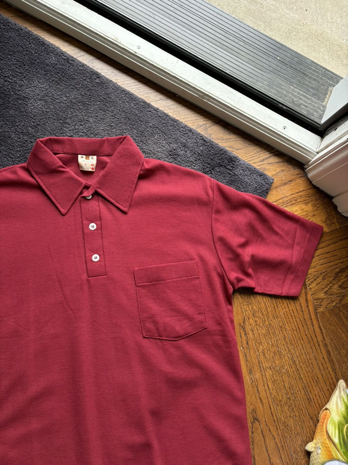 Vintage 1980s Vintage Polo Shirt 80s 90s Deadstock Blank Shortsleeve Size US M / EU 48-50 / 2 - 4 Thumbnail