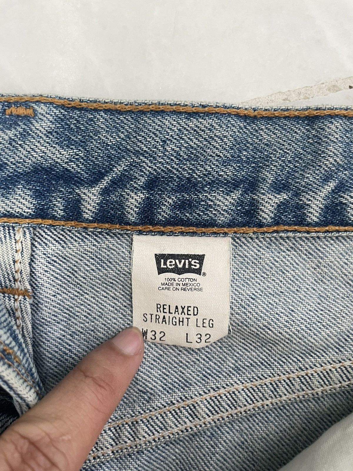 Levi's × Vintage Vintage 90s Levis Relaxed Straight Leg Jeans Size US 31 - 5 Thumbnail