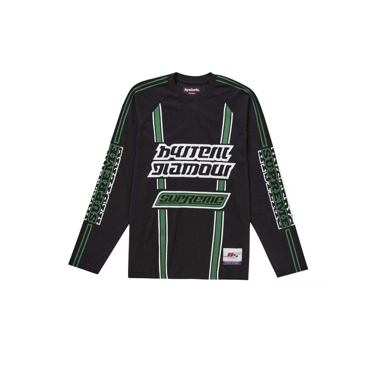 Supreme Supreme Crest Soccer Jersey Mesh Slit Black FW24 XXL