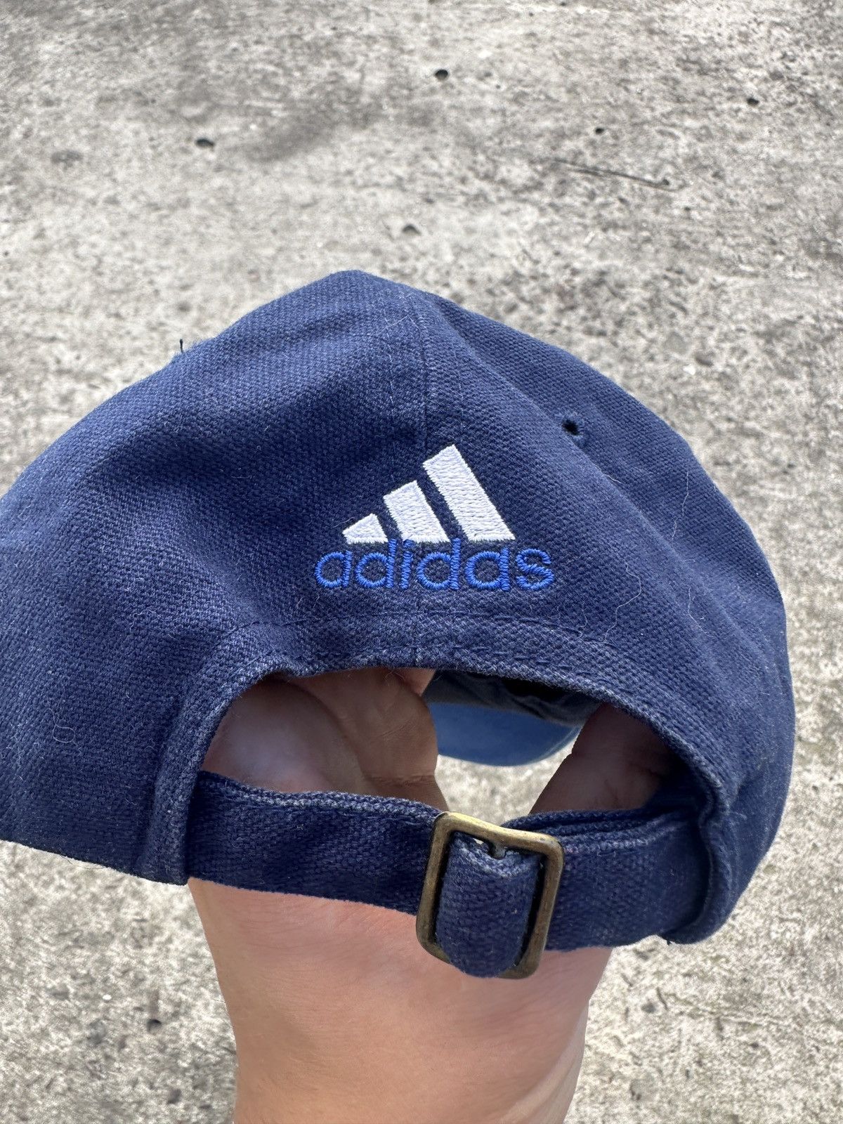 Adidas Vintage Adidas Corporate Logo Line Cap Streetwear Rare USA Size ONE SIZE - 3 Thumbnail