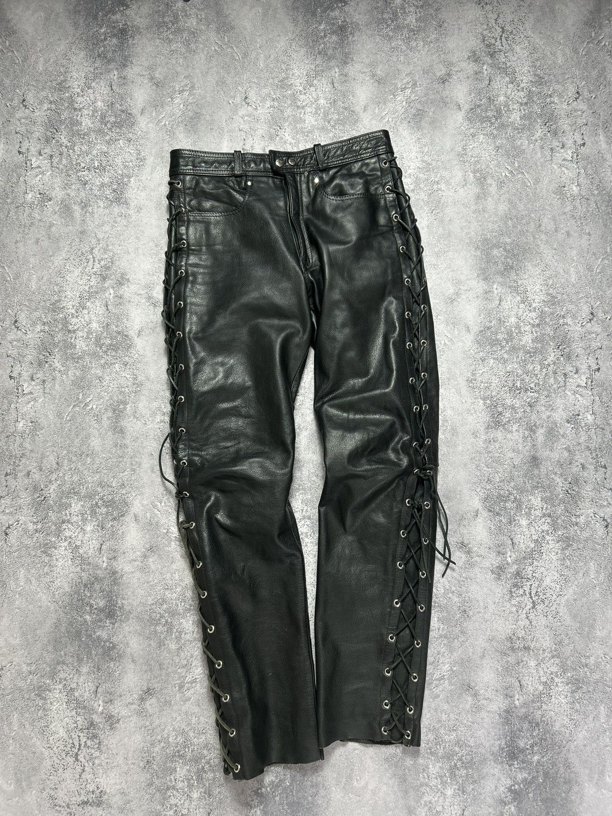 image of Cowboy Pants Avant Garde Bondage Balenciaga Style in Black, Men's (Size 32)