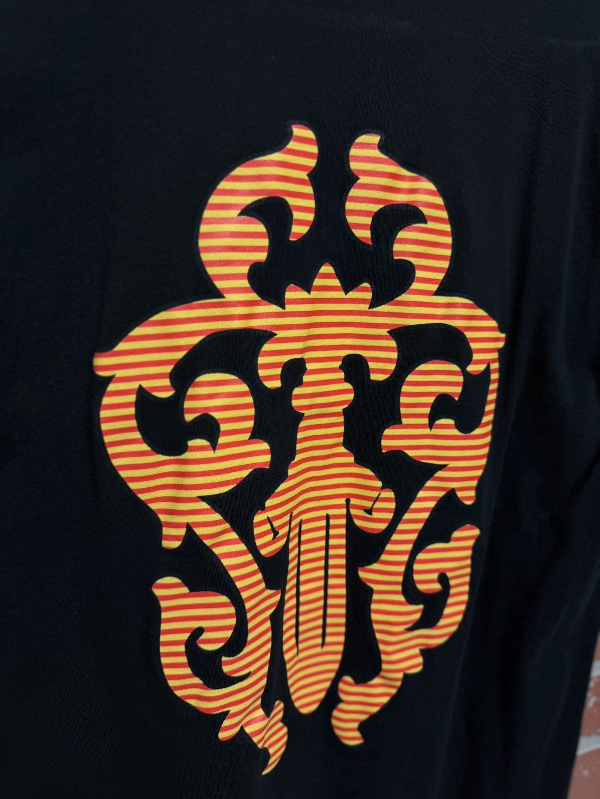 Chrome Hearts Black Dagger Tee Colorful Size M