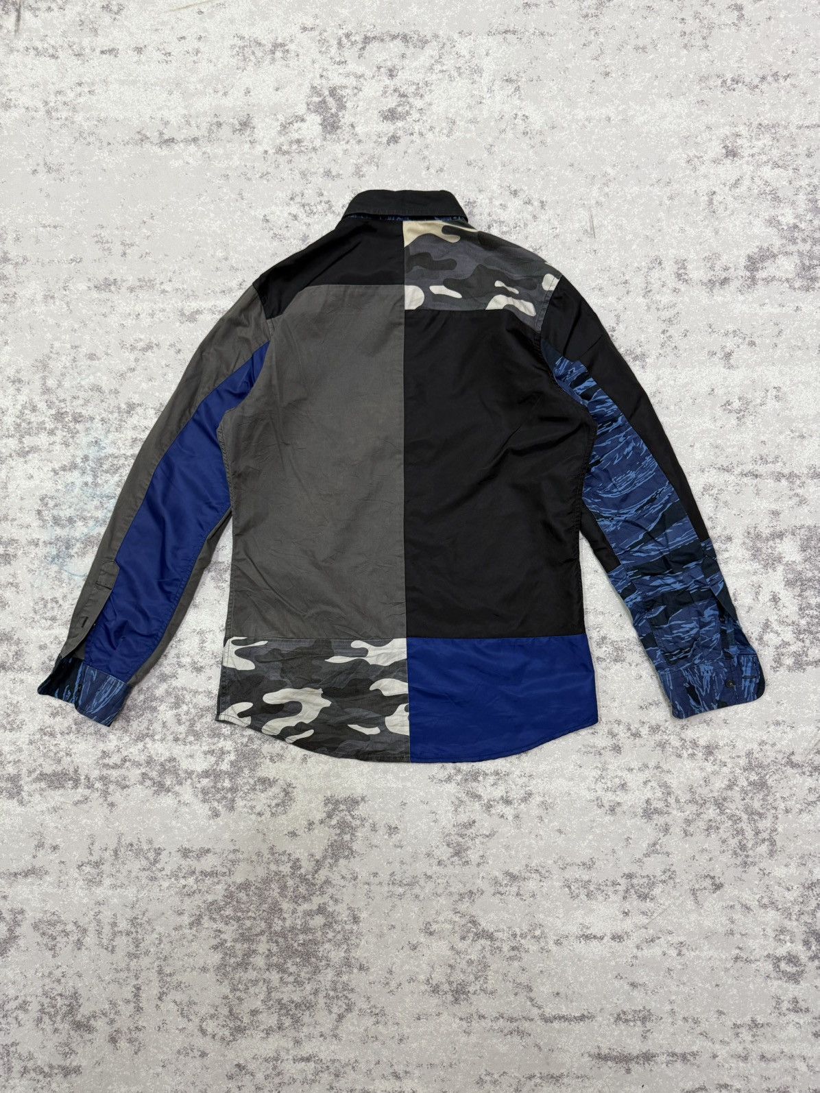 Diesel DIESEL PATCHWORK CAMO DESIGN STYLE BUTTON UP SHIRT Size US M / EU 48-50 / 2 - 14 Thumbnail