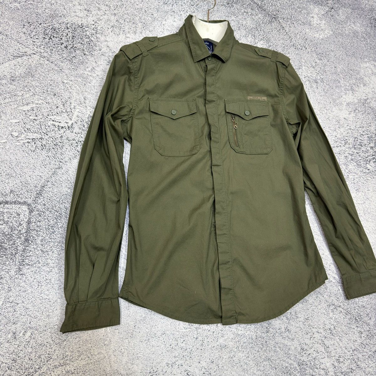 Diesel Diesel Green Cotton Overshirt Slim Fit L size Size US L / EU 52-54 / 3 - 2 Thumbnail