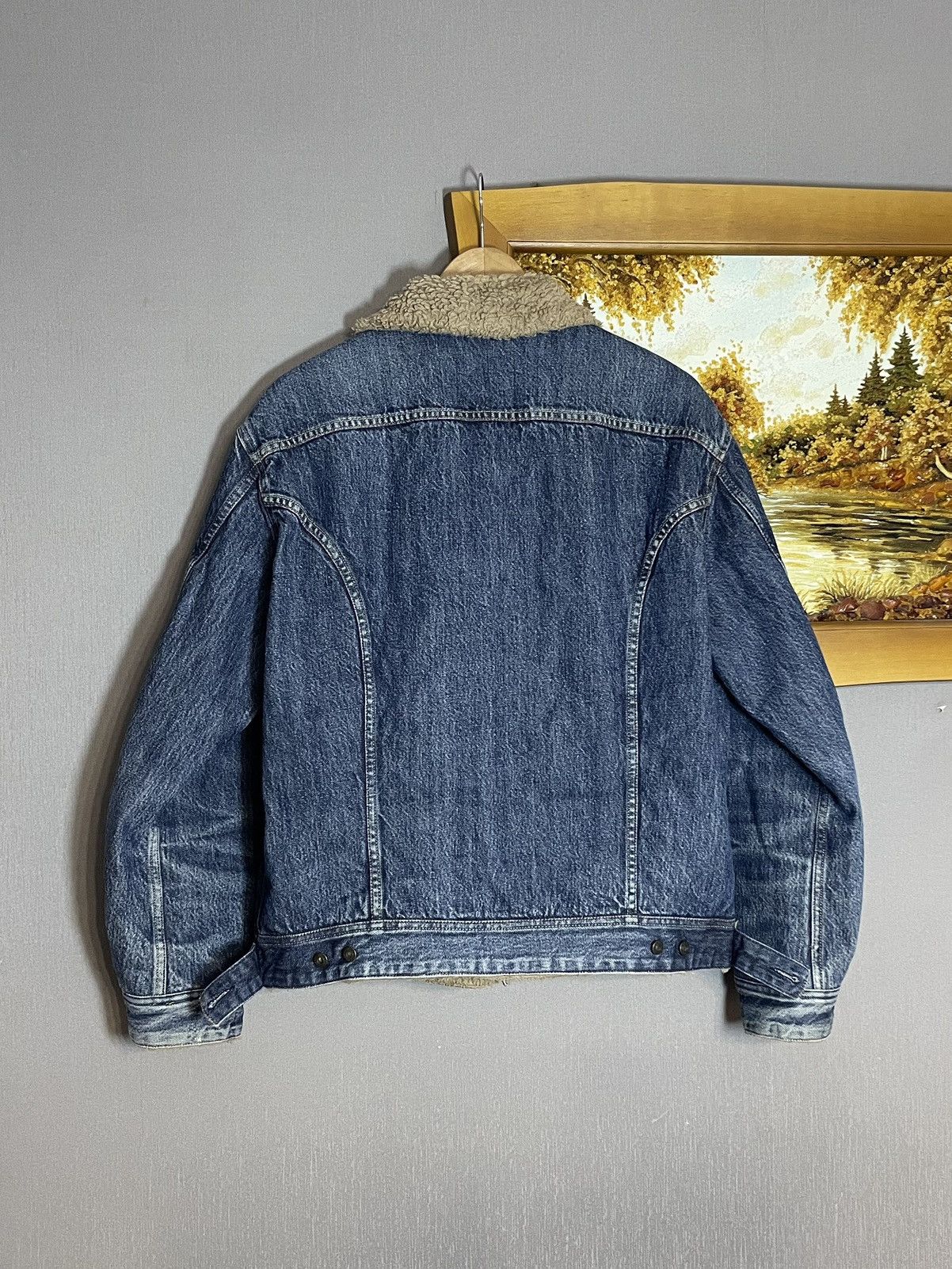 Diesel Vintage Diesel Cropped Washed Denim Sherpa Jacket Hedi RRL Size US XL / EU 56 / 4 - 10 Thumbnail