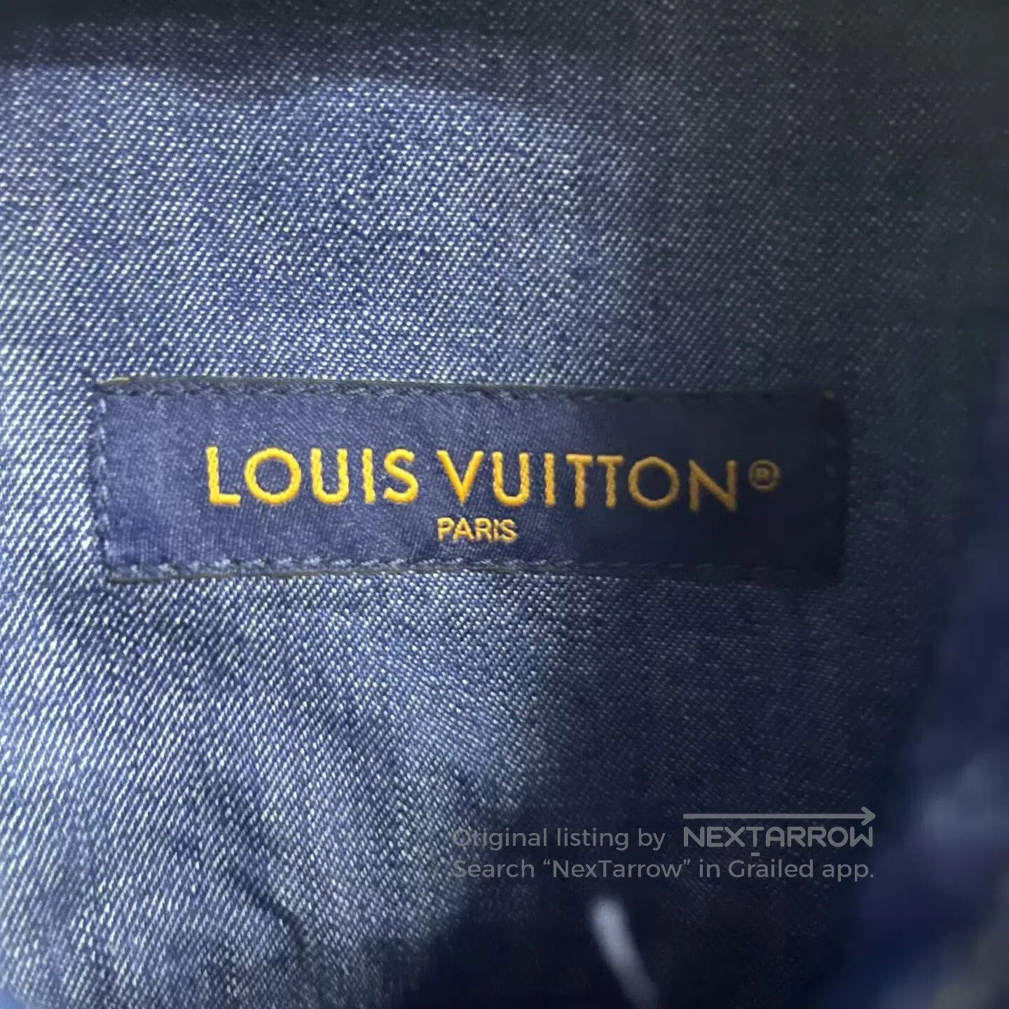 Louis Vuitton Louis Vuitton Blue logo embroidered single-button pointed- Size US L / EU 52-54 / 3 - 2 Thumbnail