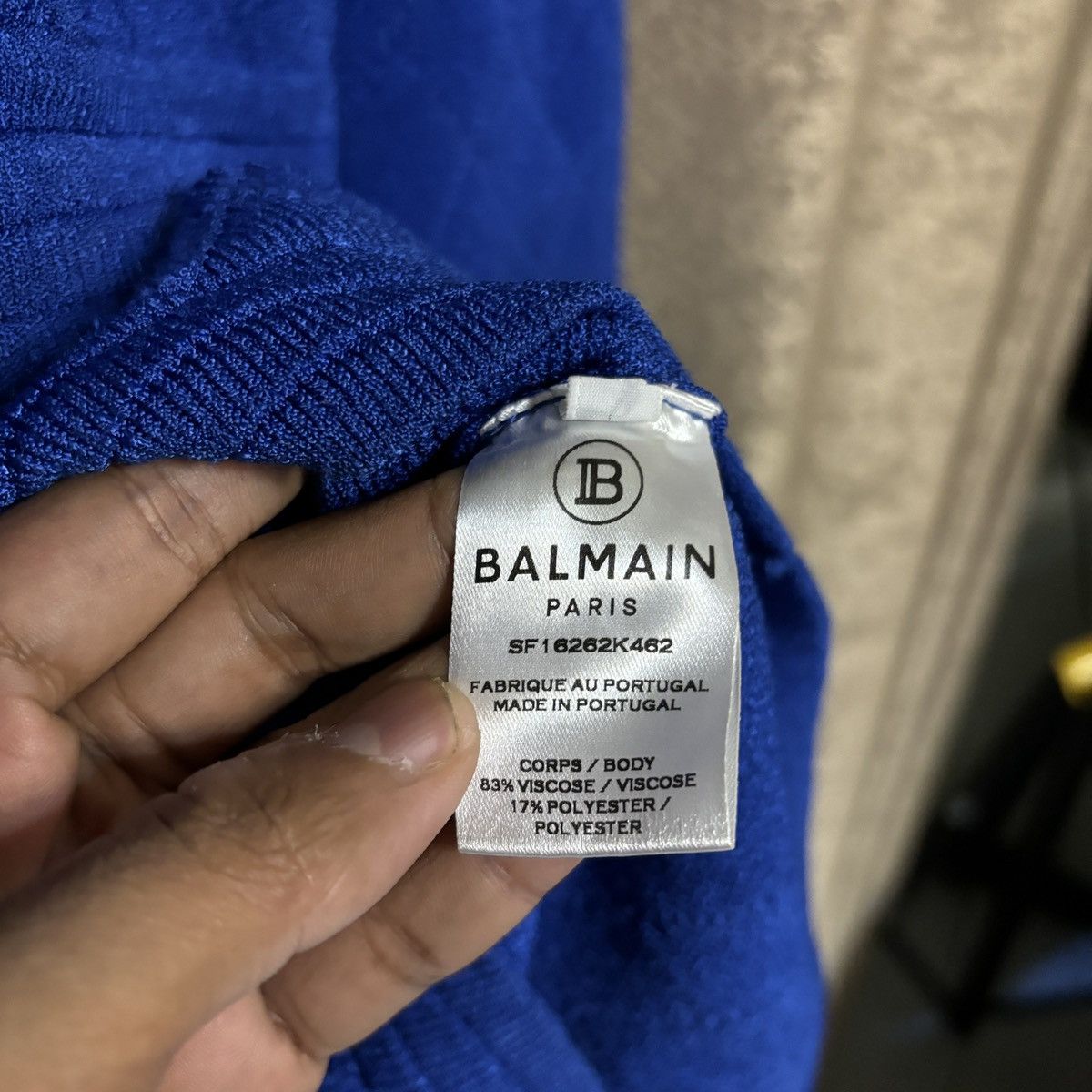 Balmain Balmain - Diamond Knit Bodycon Mini Dress Size S / US 4 / IT 40 - 8 Thumbnail