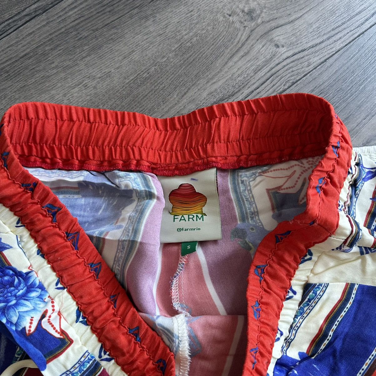 Farm Rio FARM RIO Macaw-Print Scarf Pants Size 27" / US 4 / IT 40 - 5 Thumbnail