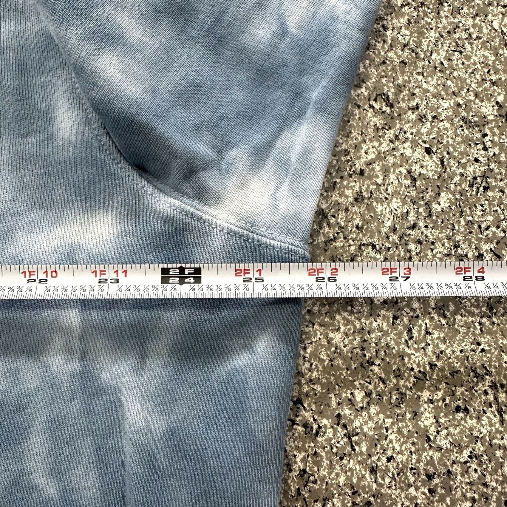 J.Crew J.CREW Hoodie Mens 2XL Pullover Terry Vintage Blue White Tie Dye Hoodie Size US XXL / EU 58 / 5 - 5 Thumbnail