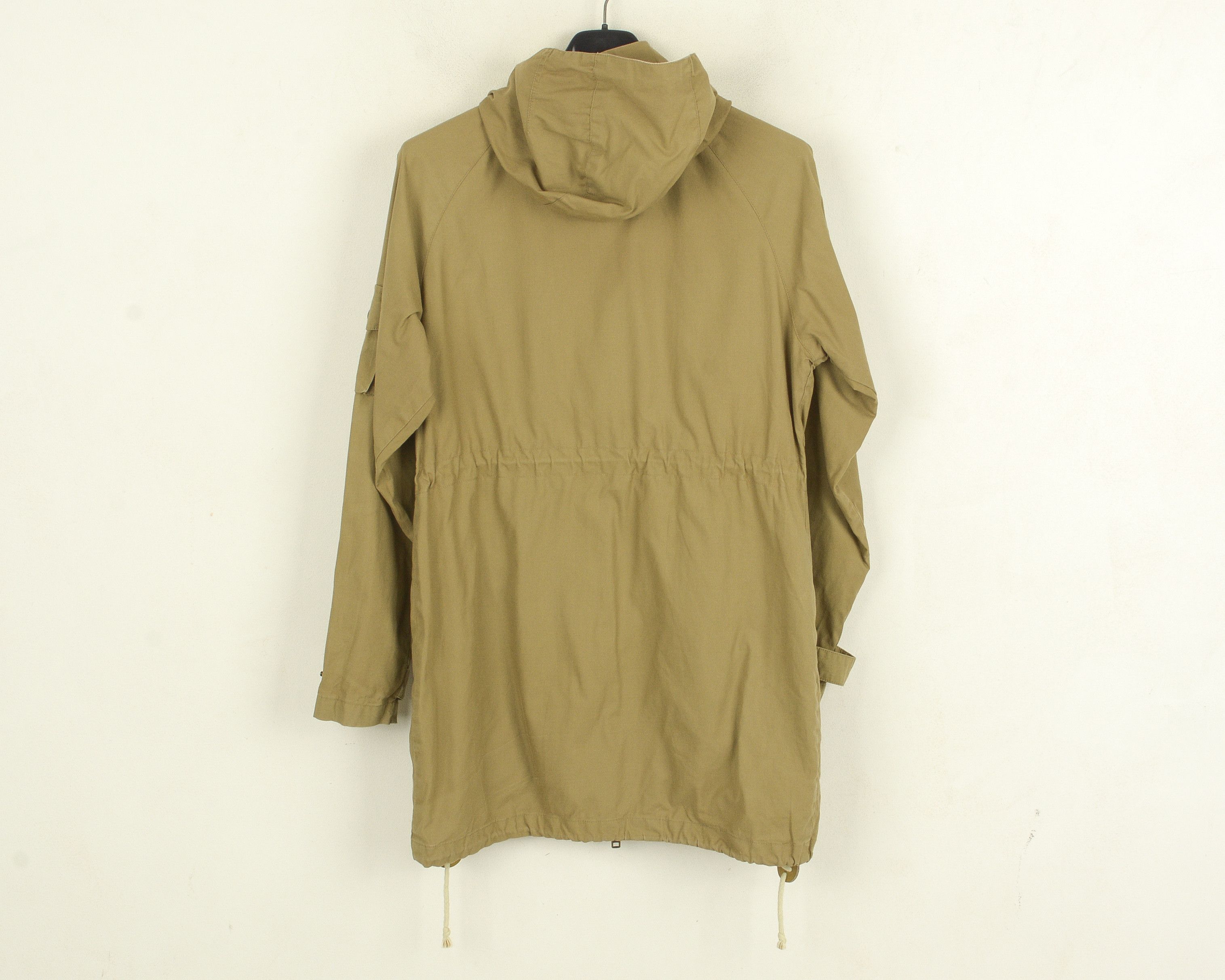 Makia Coat Jacket Women XS Beige Long Raincoat Cotton Hooded Size XS / US 0-2 / IT 36-38 - 3 Thumbnail
