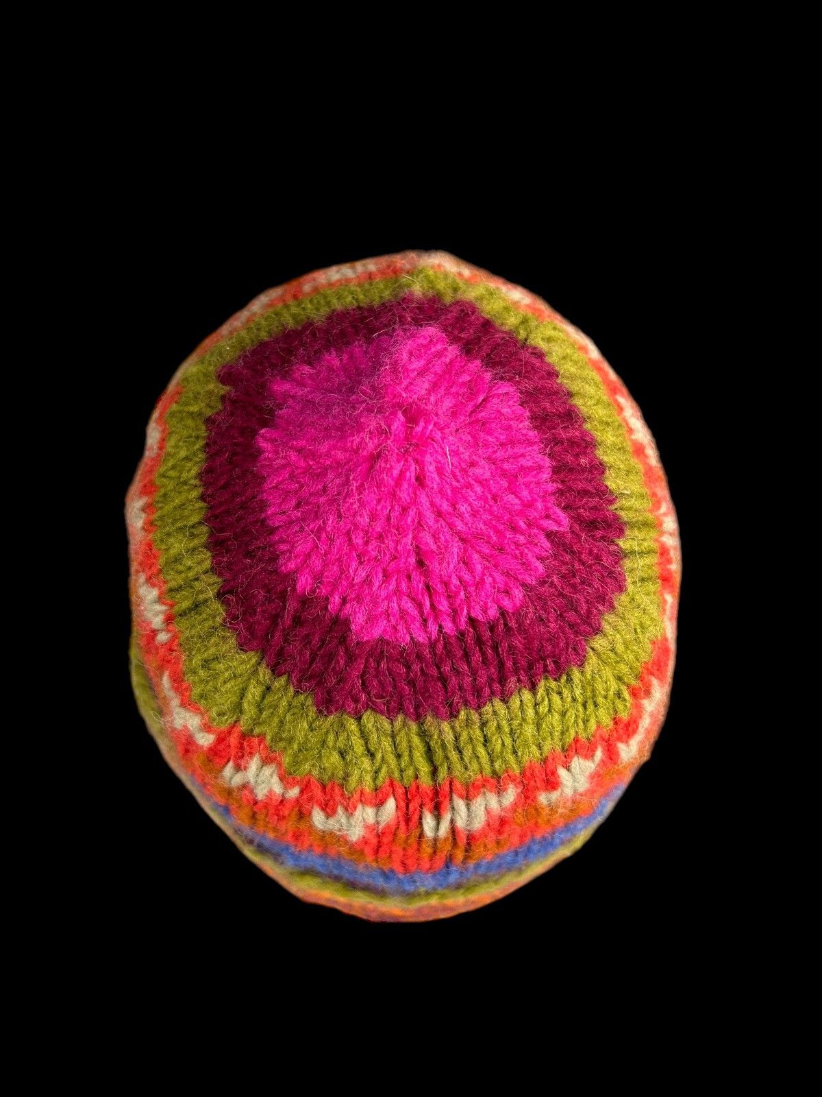 Japanese Brand × Kapital × Vintage Crochet Knitted Handmade wool Beanie Hats Rare☠️☠️ Size ONE SIZE - 5 Thumbnail