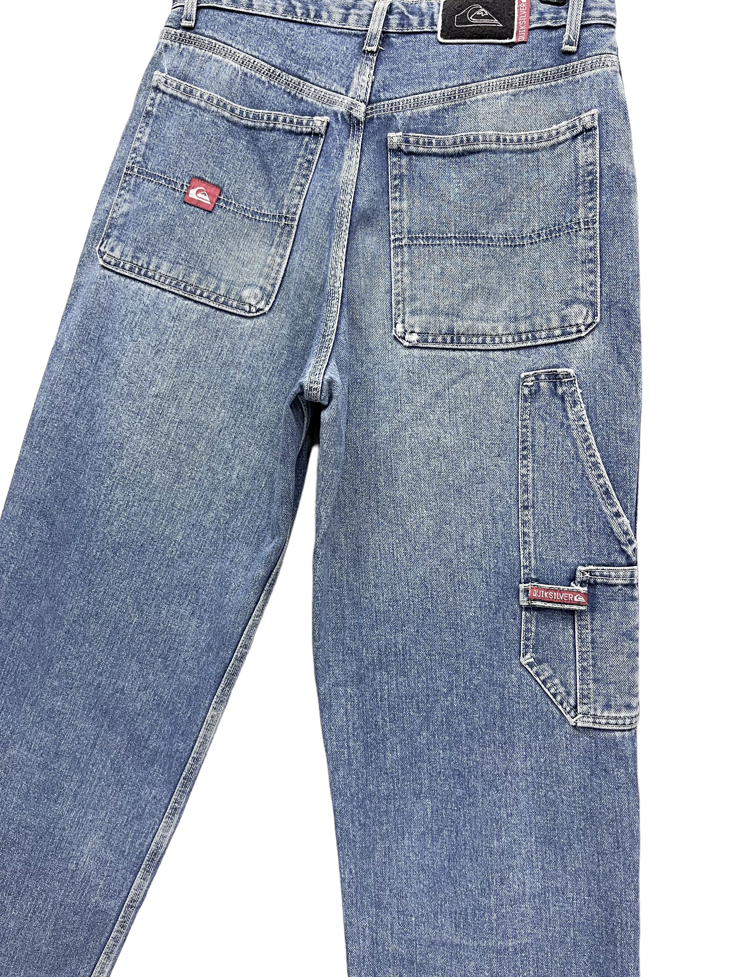 Quiksilver × Vintage 🌊Vintage 90’s QUIKSILVER Carpenter Relaxed Fit Baggy Denim Size US 30 / EU 46 - 8 Thumbnail