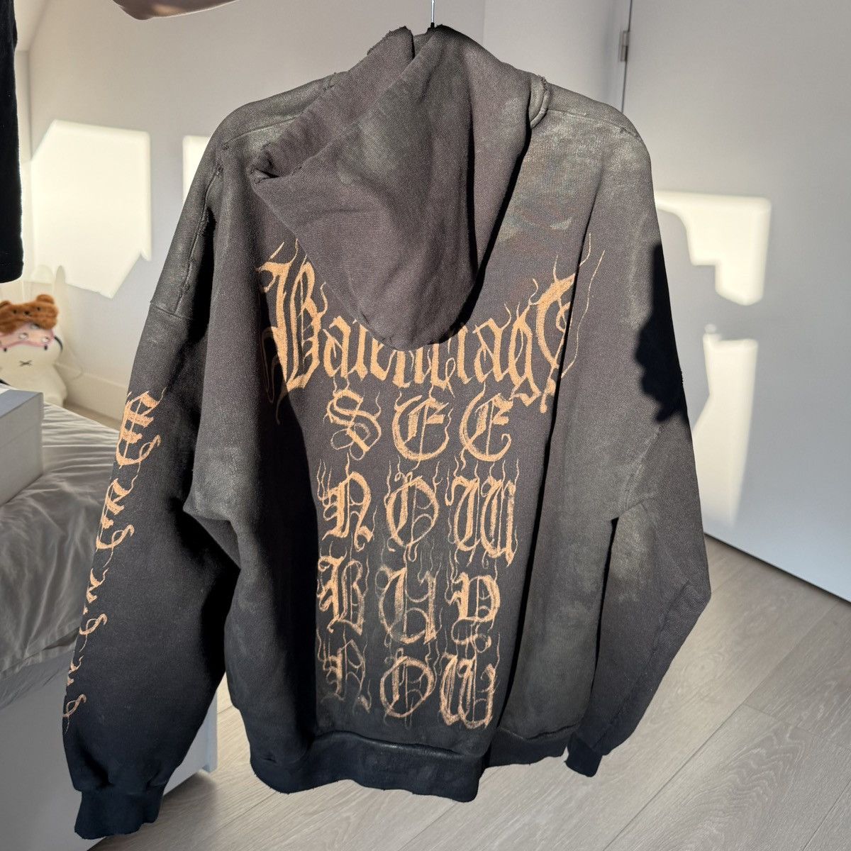 Balenciaga Metal Zip Hoodie | Grailed