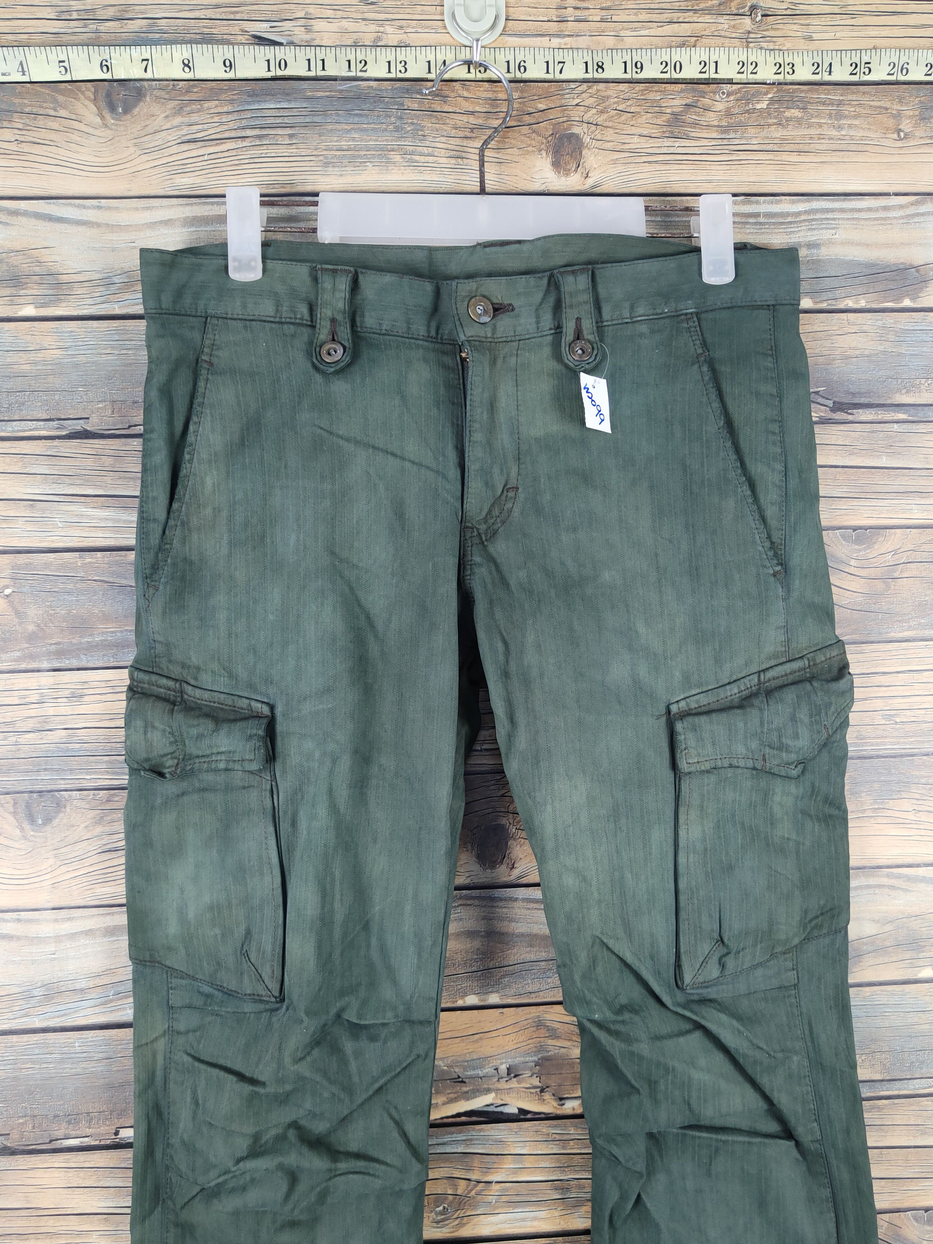 BIGI Bigi Green faded Multipocket Tactical Cargo Pants #W2099 Size US 31 - 2 Thumbnail