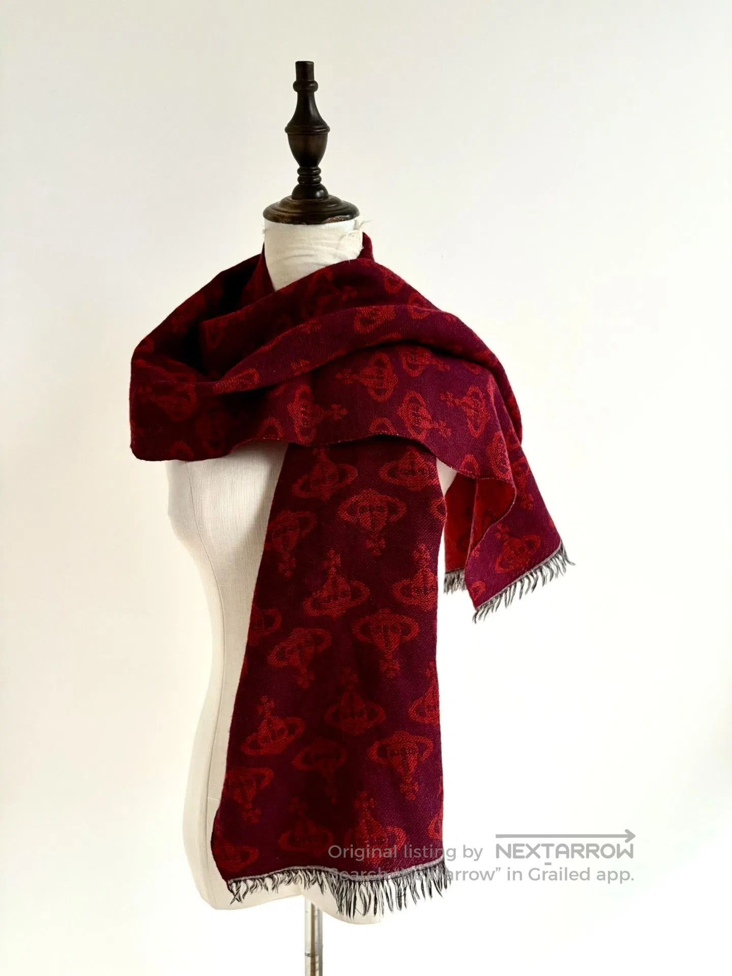 Vivienne Westwood Vivienne Westwood Vintage Red Saturn Scarf. Size ONE SIZE - 2 Thumbnail