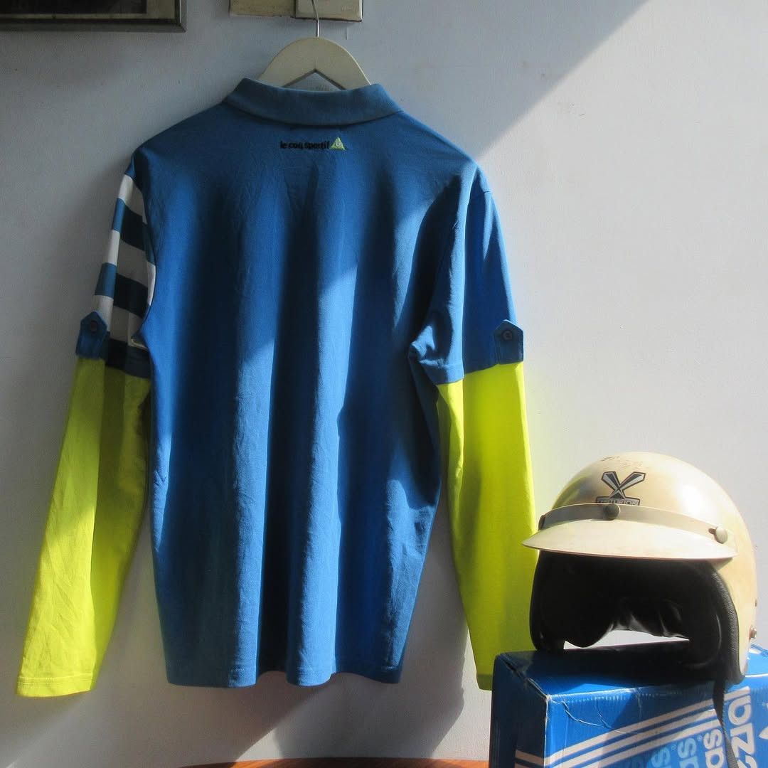 Le Coq Sportif Vintage Le Coq Sportif Cut long sleeve Sport Bike polo shirt Size US M / EU 48-50 / 2 - 4 Thumbnail