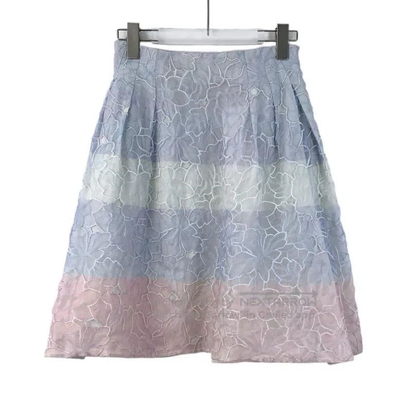 Dior Dior Colour-blocked striped floral lace embroidery casual Size 24" / US 00 / IT 34 - 1 Thumbnail