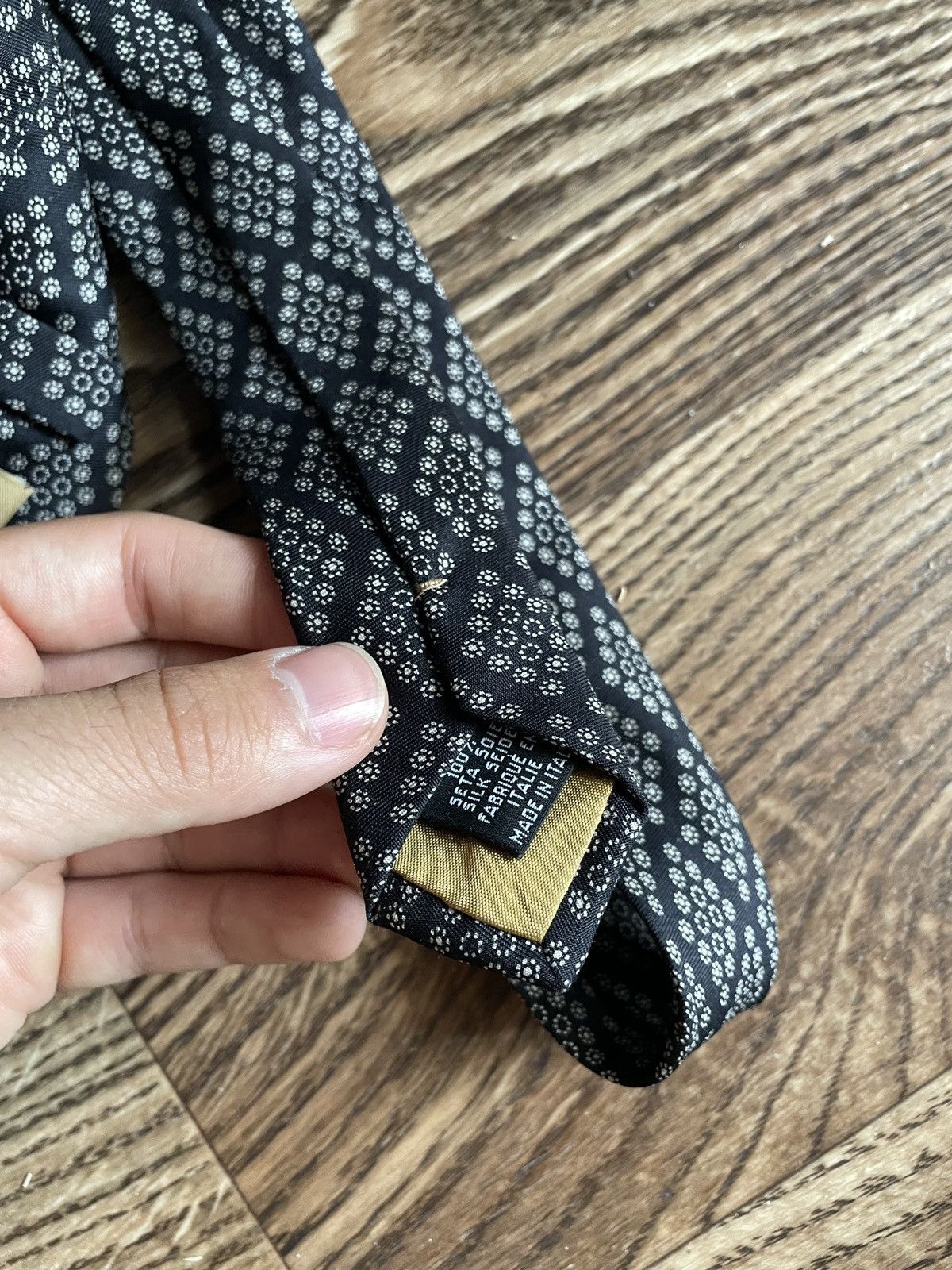 Designer × Yves Saint Laurent RARE🔥 Yves Saint Laurent YSL tie vintage monogram old money Size ONE SIZE - 5 Thumbnail