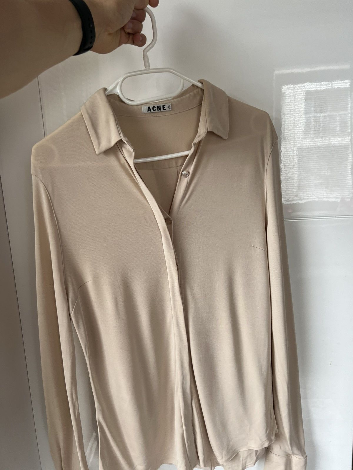 Acne Studios ‼️Vintage Acne Studios SS13 Sloan Jersey Viscose Blouses‼️ Size XS / US 0-2 / IT 36-38 - 1 Thumbnail