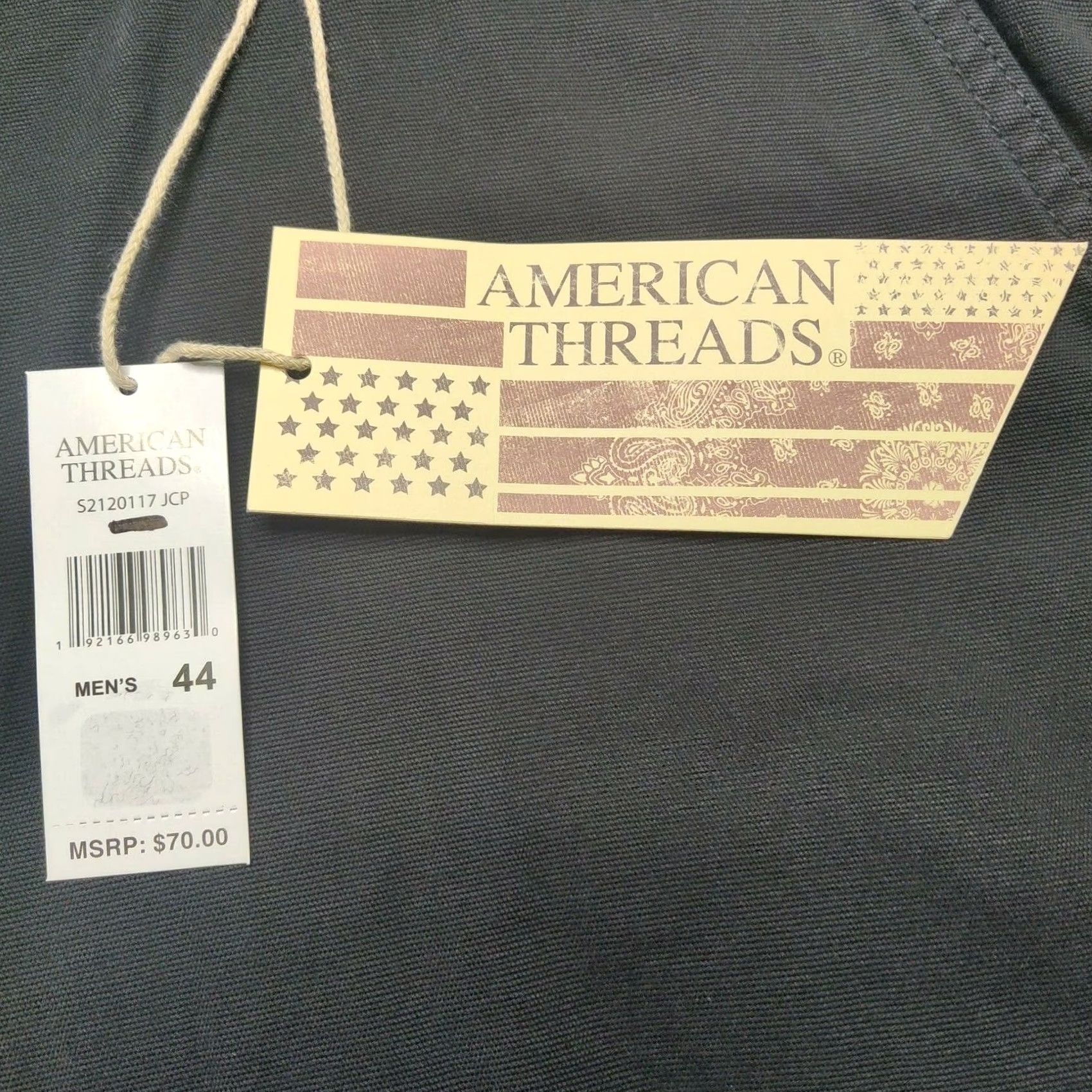 Vintage American Threads Men Shorts 44 Black Garment Dye Cotton Stretch 9" NEW Size US 44 / EU 60 - 4 Thumbnail