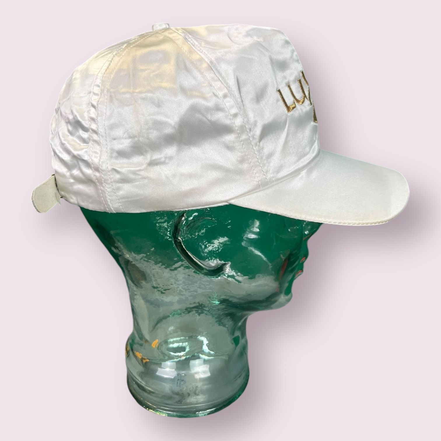 Gildan Vintage 90s Luxor Casino Las Vegas Strapback Hat Shiny White Size ONE SIZE - 2 Thumbnail
