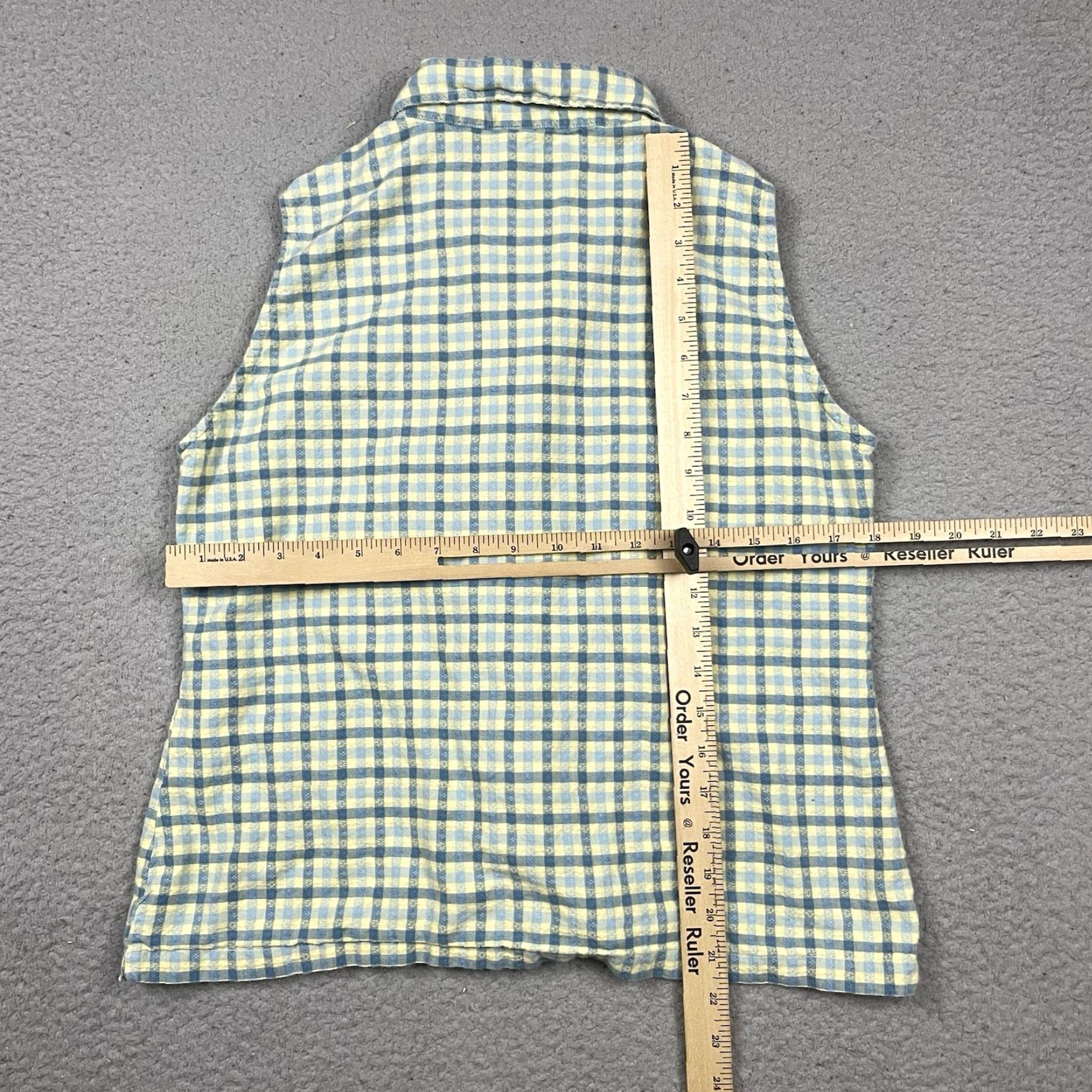 Vintage VINTAGE Woolrich Shirt Womens M Green Yellow Tank Mom Casual Summer Ladies Button M Size M / US 6-8 / IT 42-44 - 6 Thumbnail