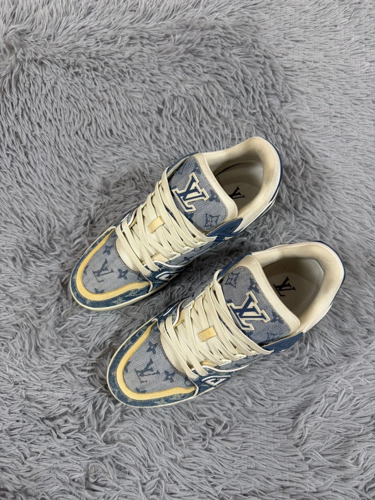 Louis Vuitton Louis Vuitton Training Denim Blue Lowtop Sneakers 9.5 Men Size US 9.5 / EU 42-43 - 1 Thumbnail