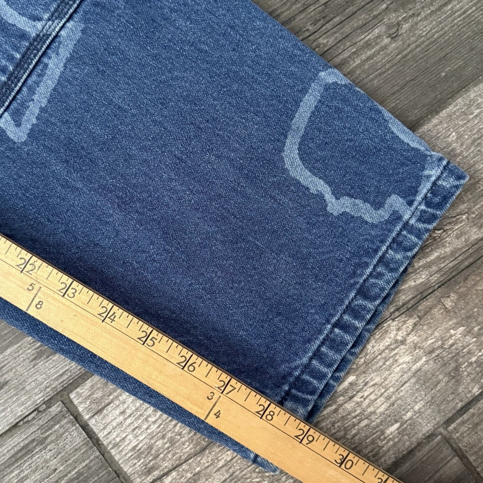 Brain Dead BRAIN DEAD HEAD PRINT AOP DOUBLE KNEE DENIM CARPENTER PANTS Size US 28 / EU 44 - 6 Thumbnail
