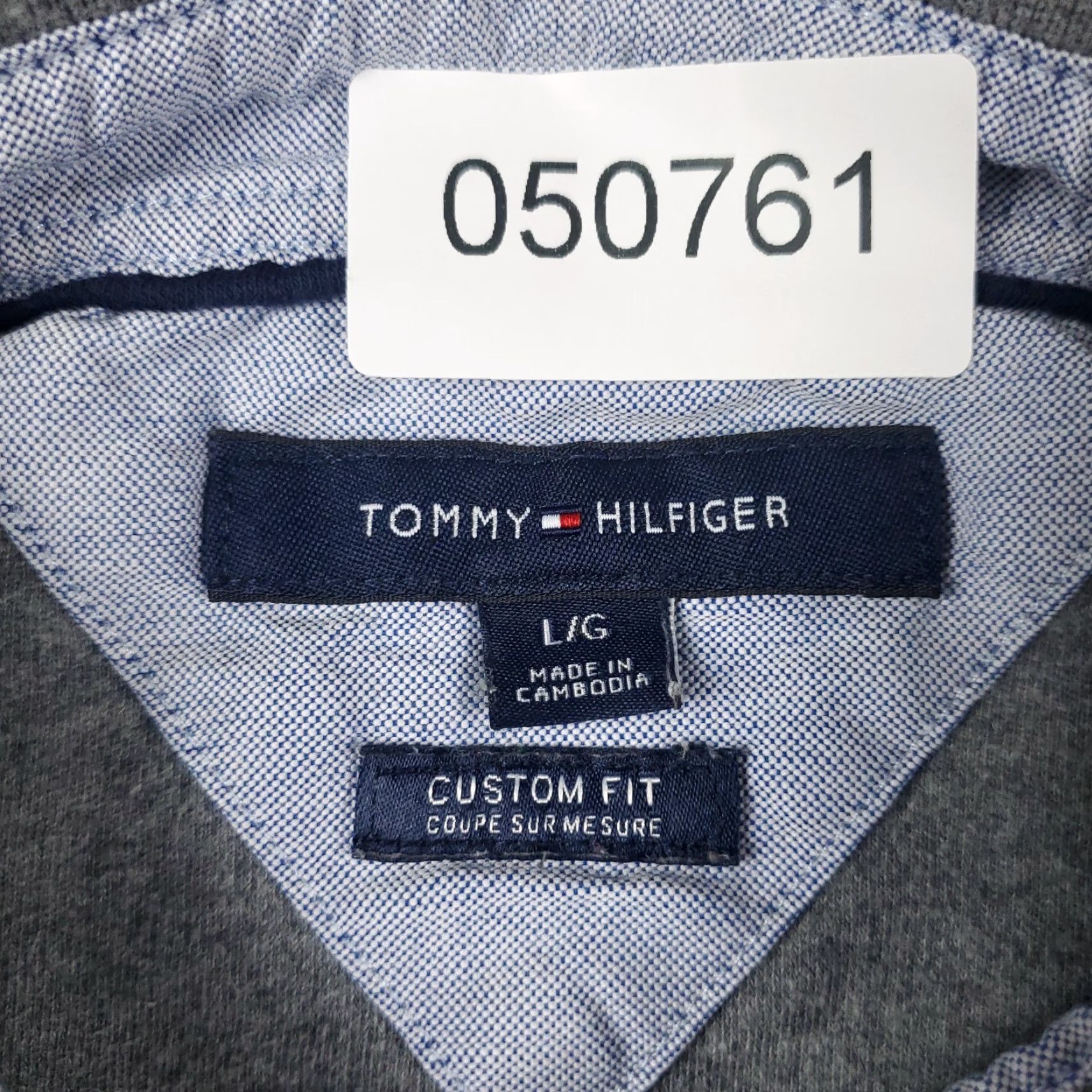Tommy Hilfiger Tommy Hilfiger Polo Shirt Mens Large Gray Short Sleeve Activewear Classic Modern Preppy Size US L / EU 52-54 / 3 - 6 Thumbnail
