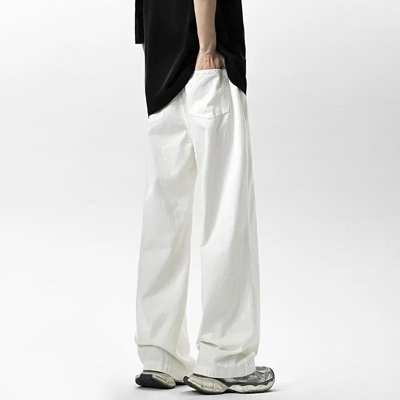 Japanese Brand × Jean Retro loose wide leg slightly flared jeans Size US 32 / EU 48 - 3 Thumbnail