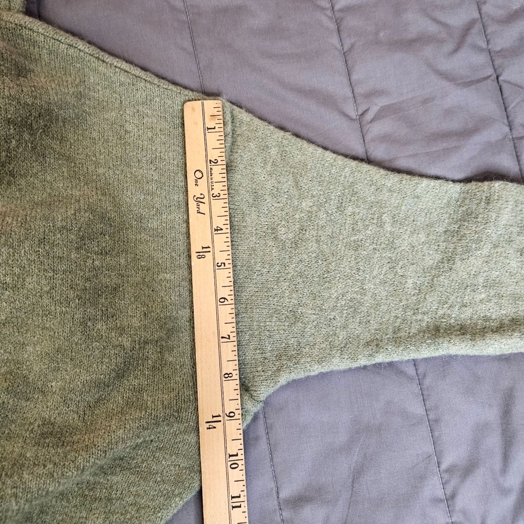 Vintage Nina Kendosa Paris Sweater Women Cropped Green Pullover L/XL New Size L / US 10 / IT 46 - 7 Thumbnail