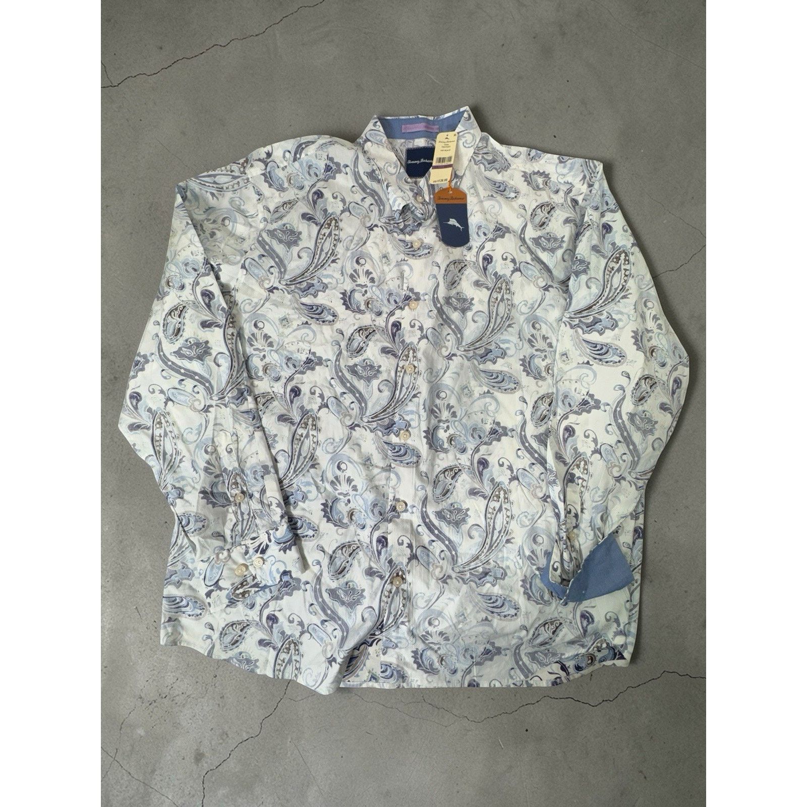 Tommy Bahama Tommy Bahama Men Shirt Reverse Print Paulo Paisley XXL NWT Size US XXL / EU 58 / 5 - 2 Thumbnail