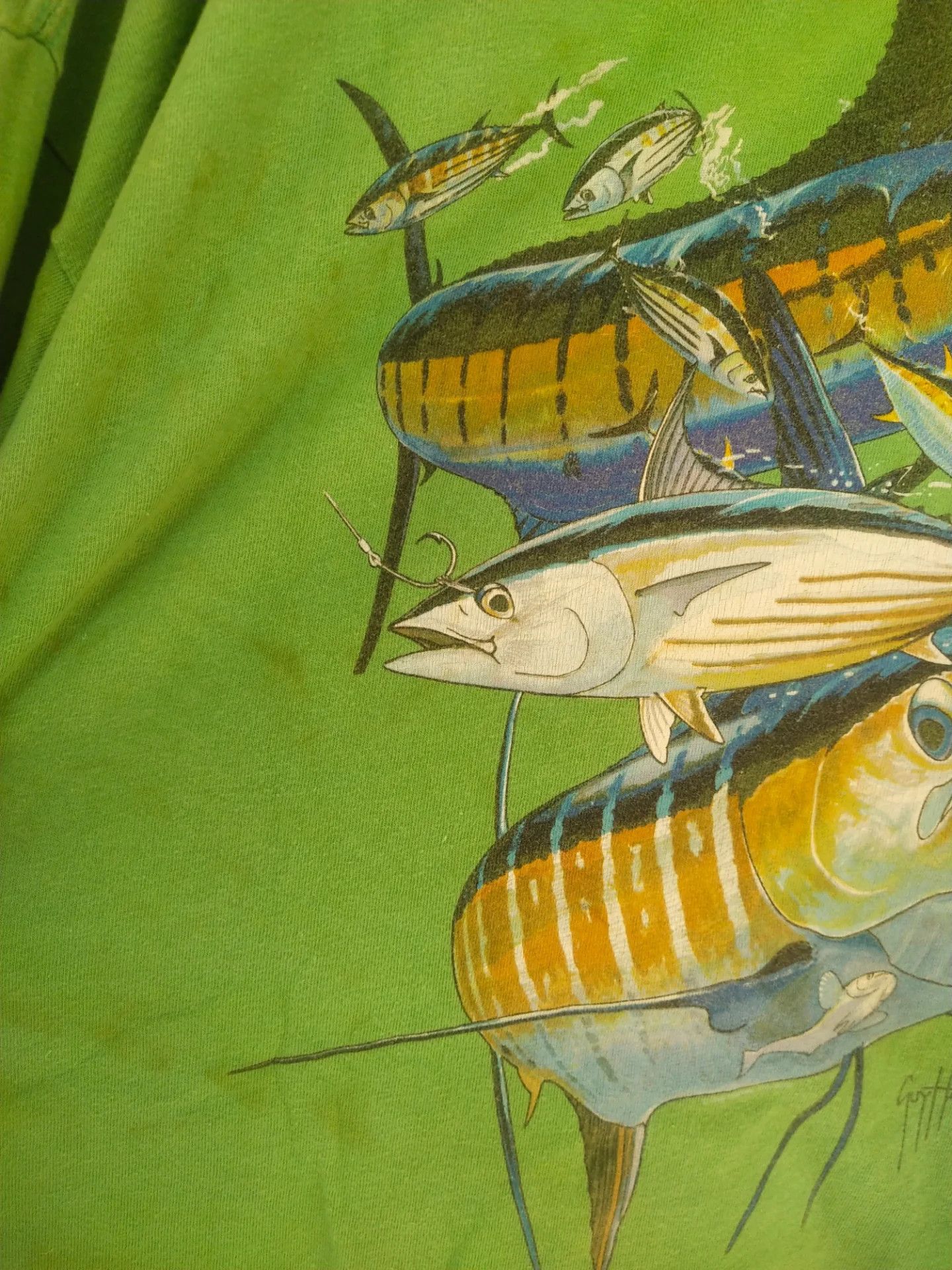 Guy Harvey Guy Harvey Fish Big Print Art XXL Tees Size US XXL / EU 58 / 5 - 3 Thumbnail