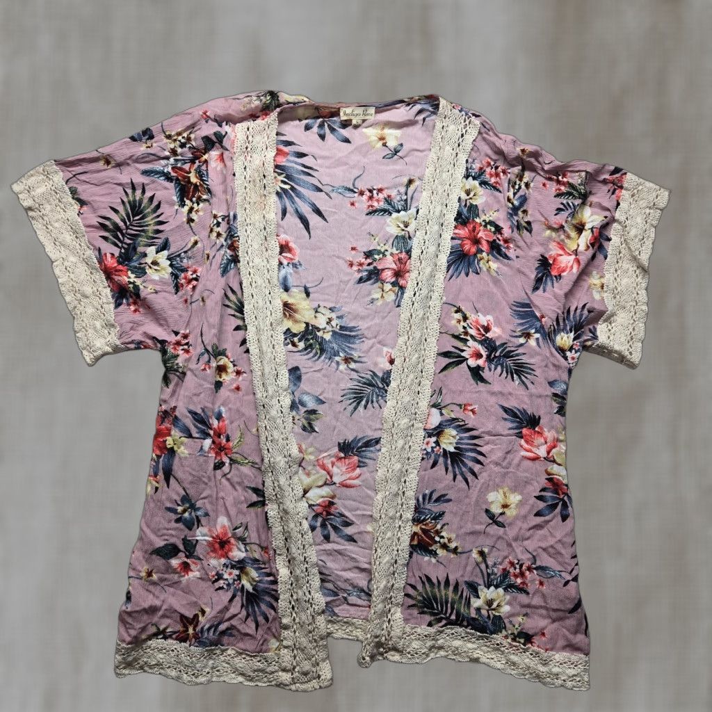 Vintage Indigo Rose Cardigan Shirt Woman L Indigo Rose Size L / US 10 / IT 46 - 1 Thumbnail