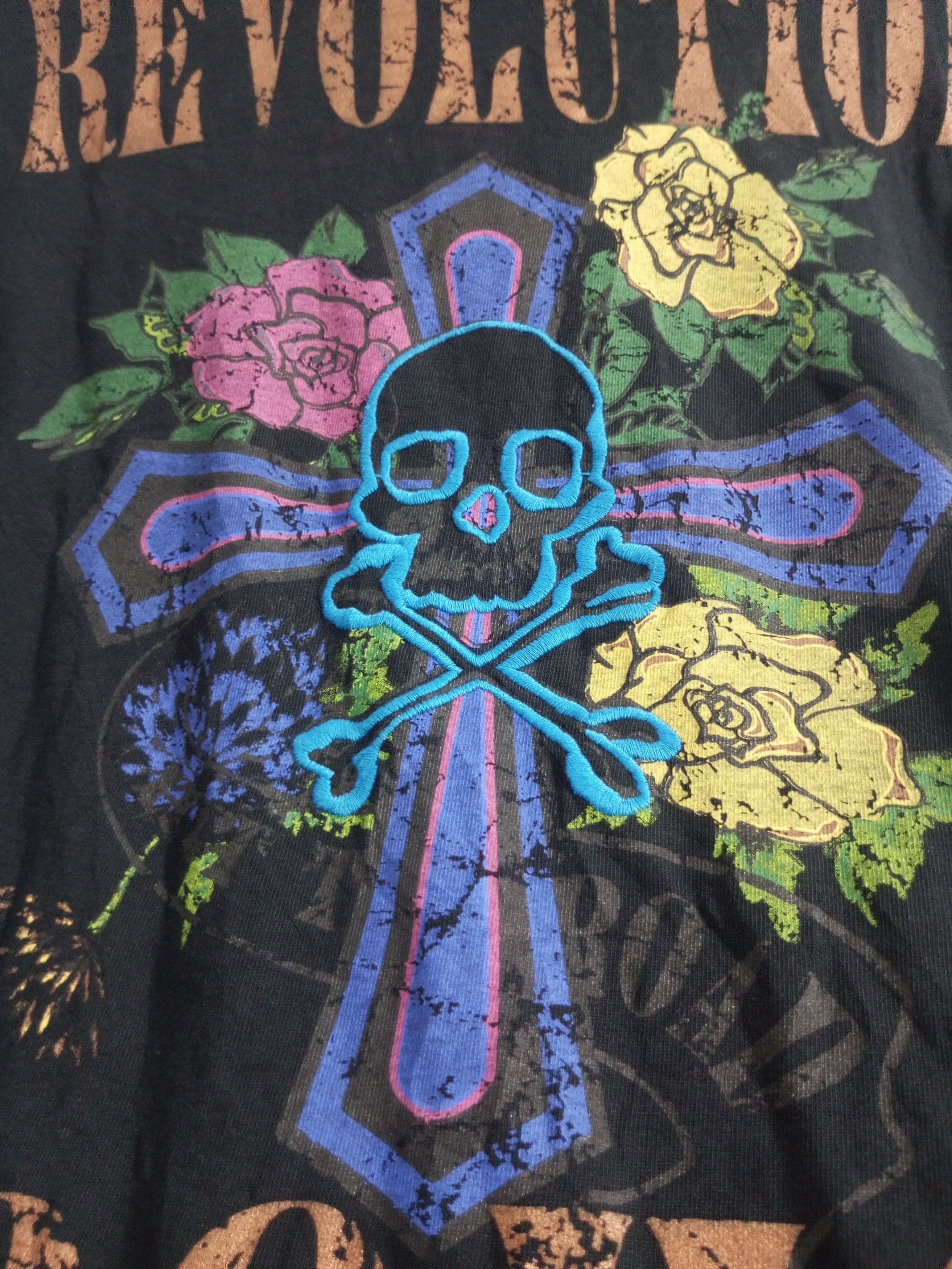 Japanese Brand DOHC Revolution cross n skull polo long sleeve Size US L / EU 52-54 / 3 - 2 Thumbnail