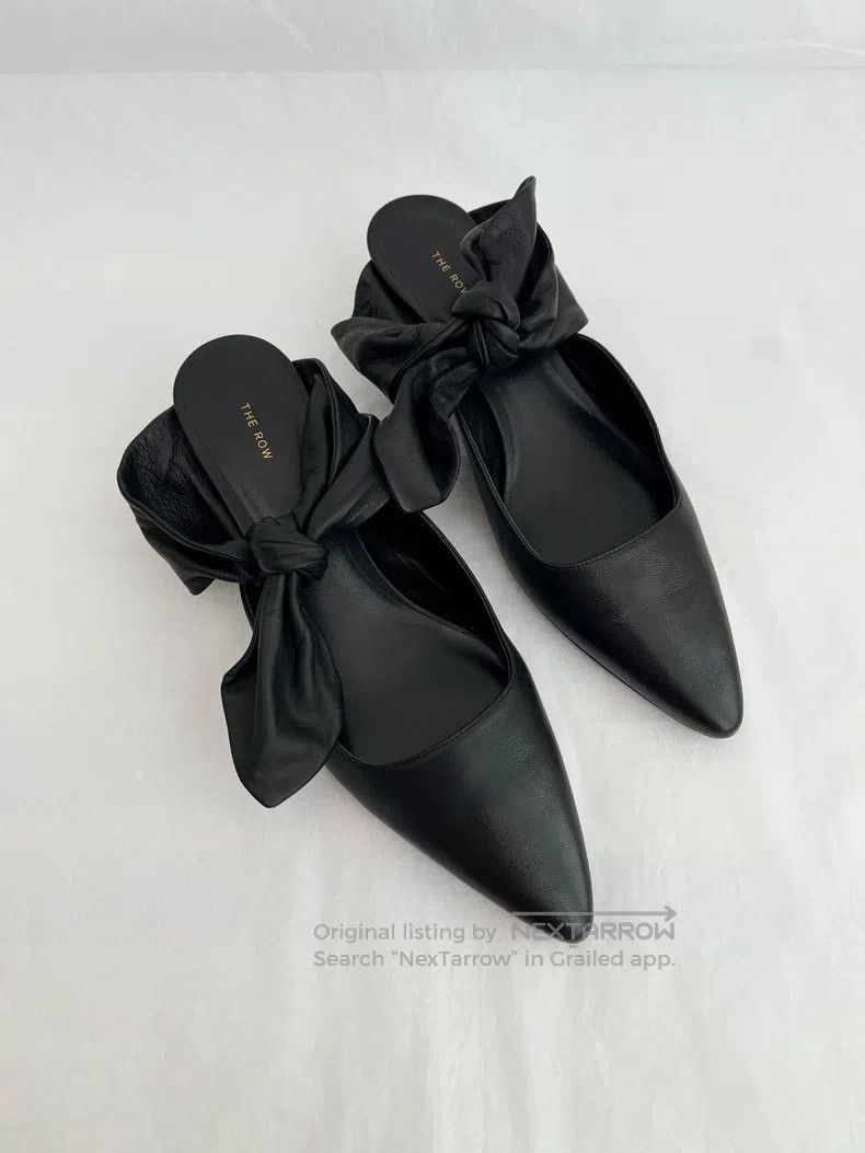 The Row Classic Bow Sandals