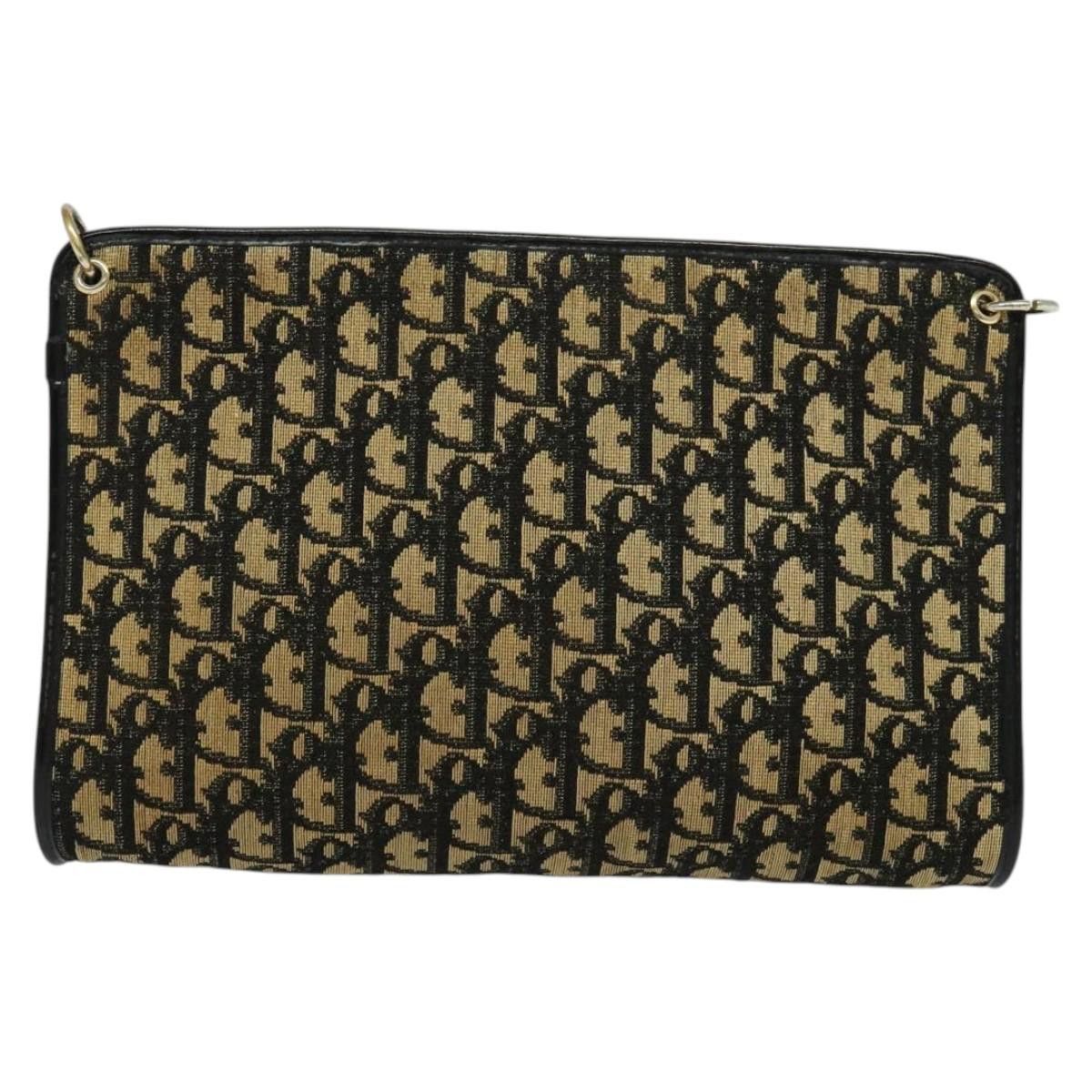 Dior DIOR Trotter Canvas Shoulder Bag Black Size ONE SIZE - 3 Thumbnail