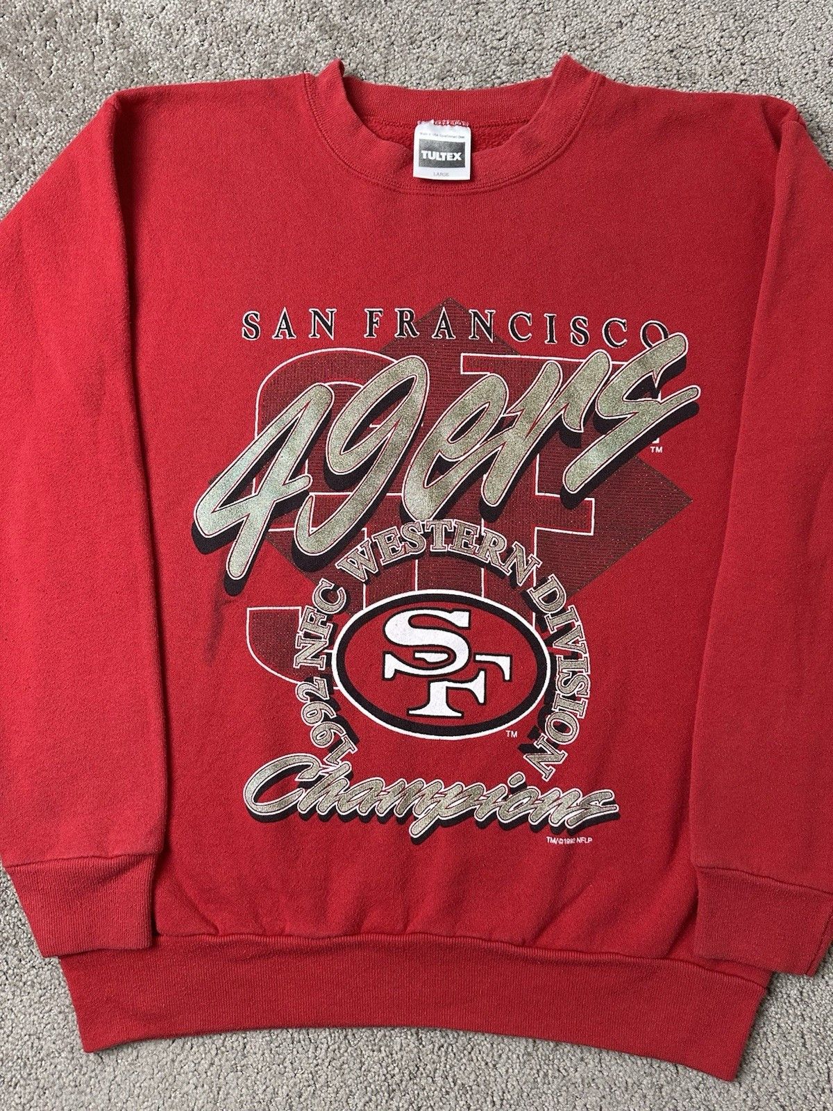 NFL Vintage Mens Sweatshirt 1992 NFL San Francisco 49ers, Size L Size US L / EU 52-54 / 3 - 2 Thumbnail