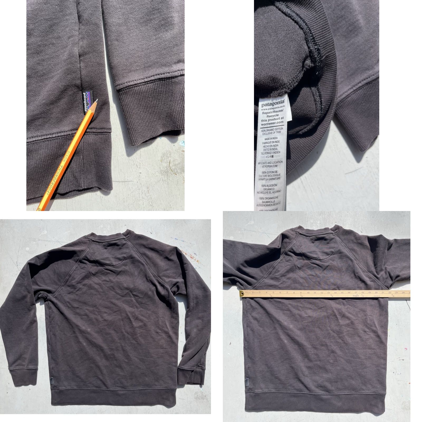 Patagonia Patagonia Sweatshirt Black Solid Logo M Spell-Out Outdoor Hike Camp STAINed Mens Regular Size M Knit-Chunky All Seasons Long Sleeve Size US M / EU 48-50 / 2 - 8 Thumbnail