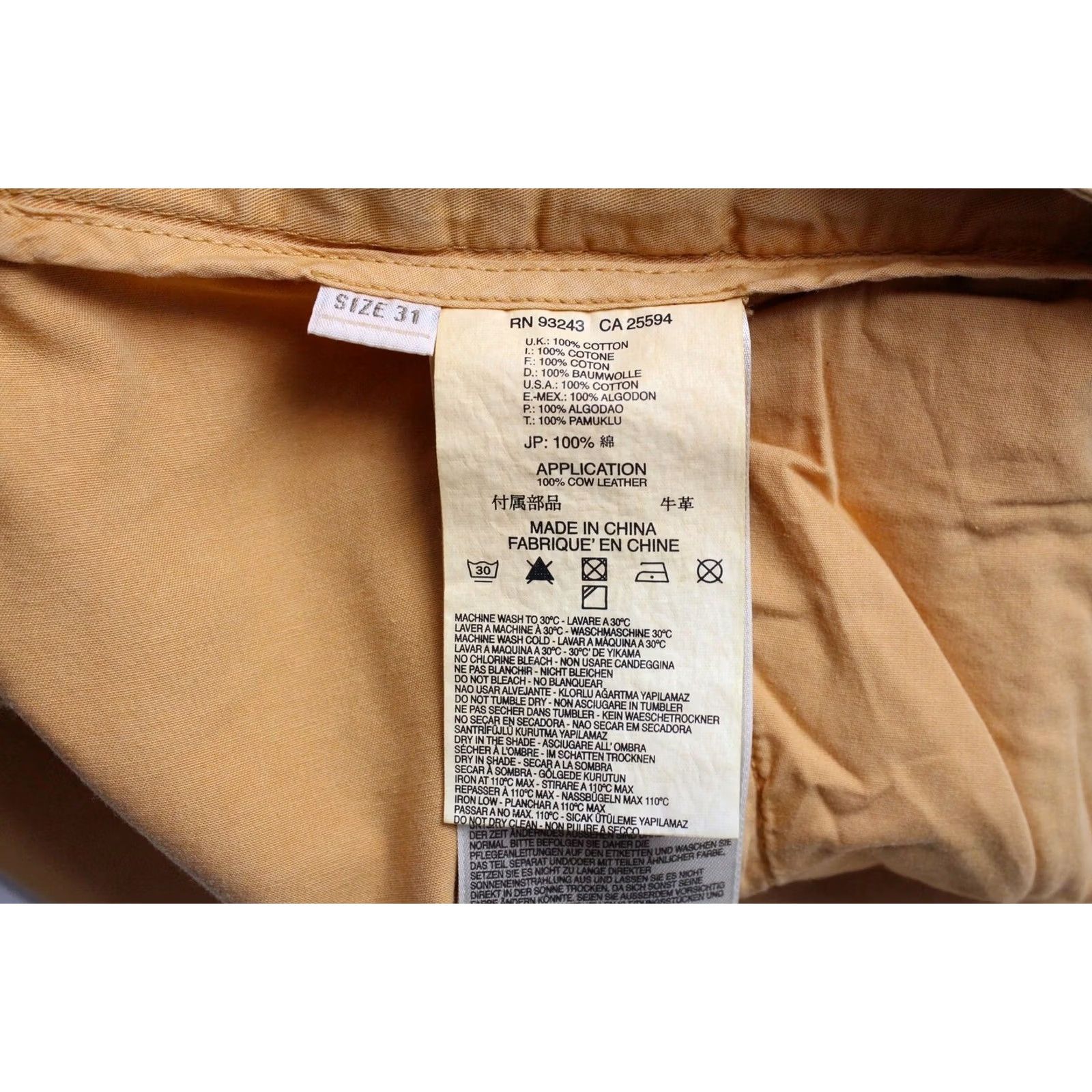Diesel DIESEL P-Jasper Trousers Women's W31 Zip Pleated Belted Tapered Faded Orange Chino Casual Womens Size 24" / US 00 / IT 34 - 6 Thumbnail