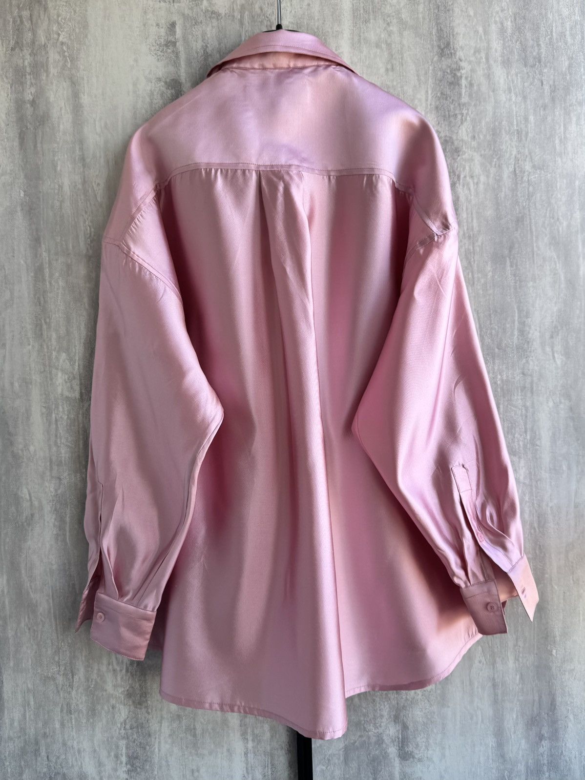 Other Abadia oversized silk twill shirt in pink Size M / US 6-8 / IT 42-44 - 7 Thumbnail