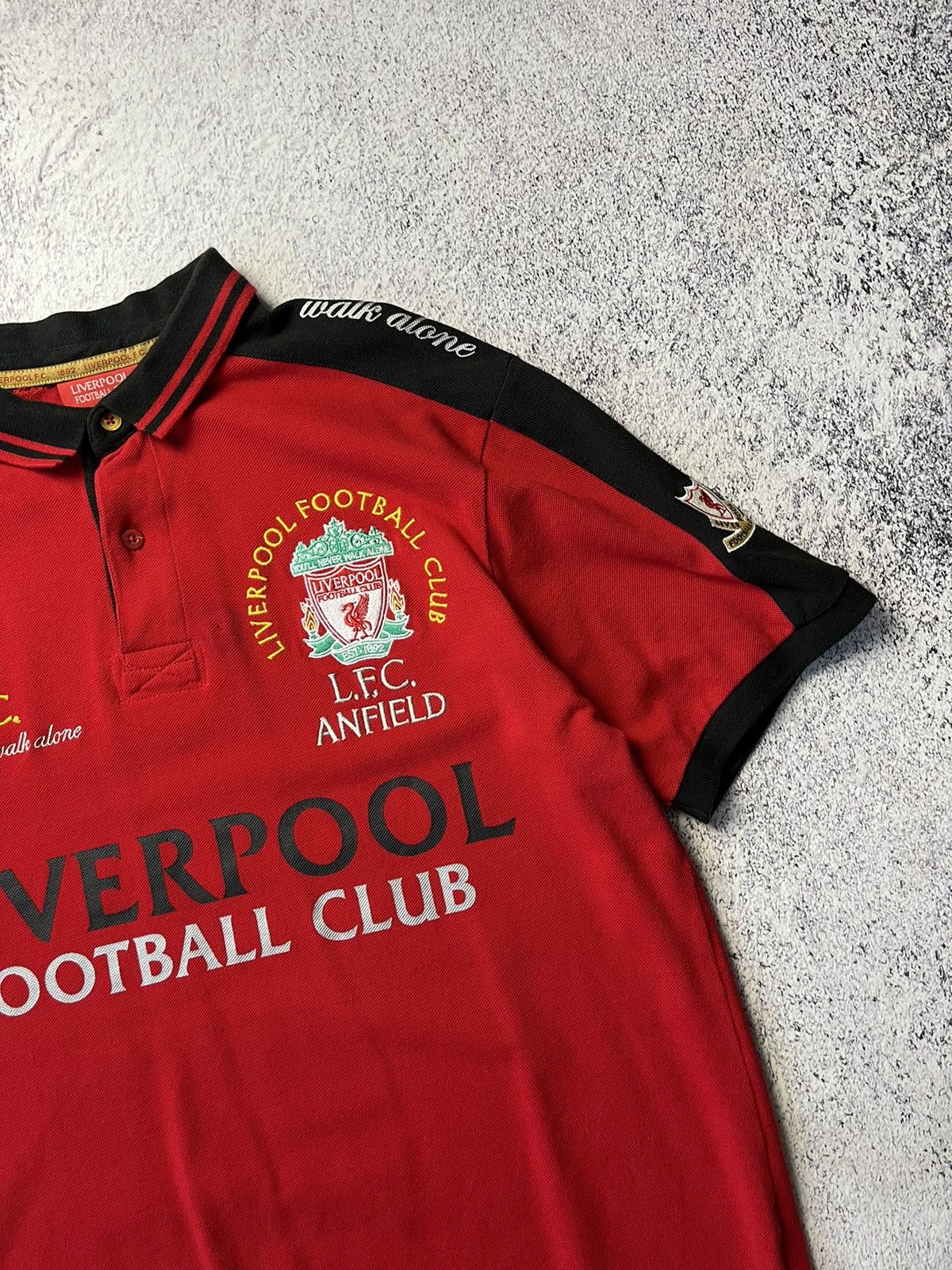 Vintage Vintage Liverpool Soccer Polo Big Logo Rare Size L Size US L / EU 52-54 / 3 - 7 Thumbnail