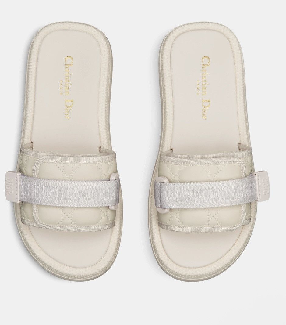 Dior Dior DIO(R)EVOLUTION SLIDE White Quilted Cannage Size US 11 / IT 41 - 1 Thumbnail