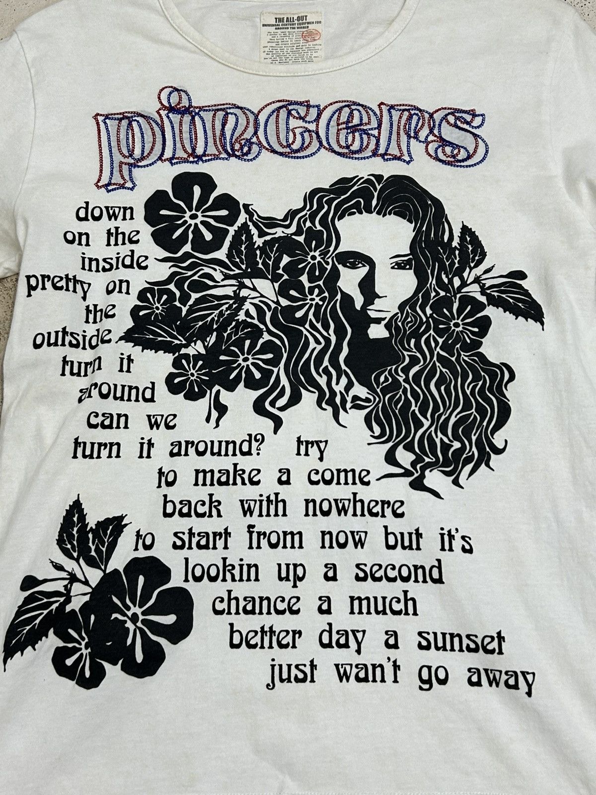 Designer × Japanese Brand Vintage Japan All Out Pincers Fighter Flower Poem Size US S / EU 44-46 / 1 - 4 Thumbnail