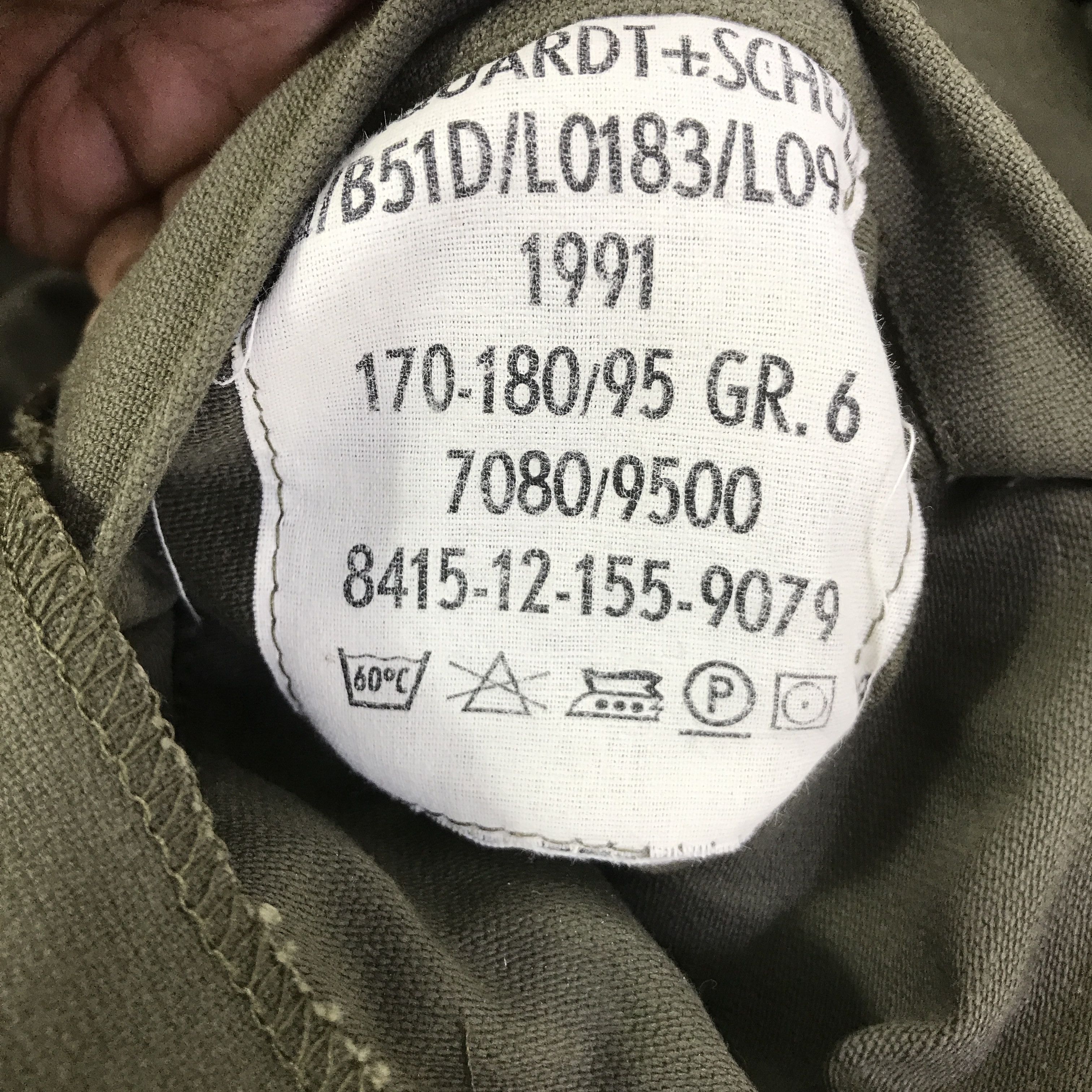 Vintage ARMY GREEN BUTTON JACKET K114B19 Size US L / EU 52-54 / 3 - 12 Thumbnail