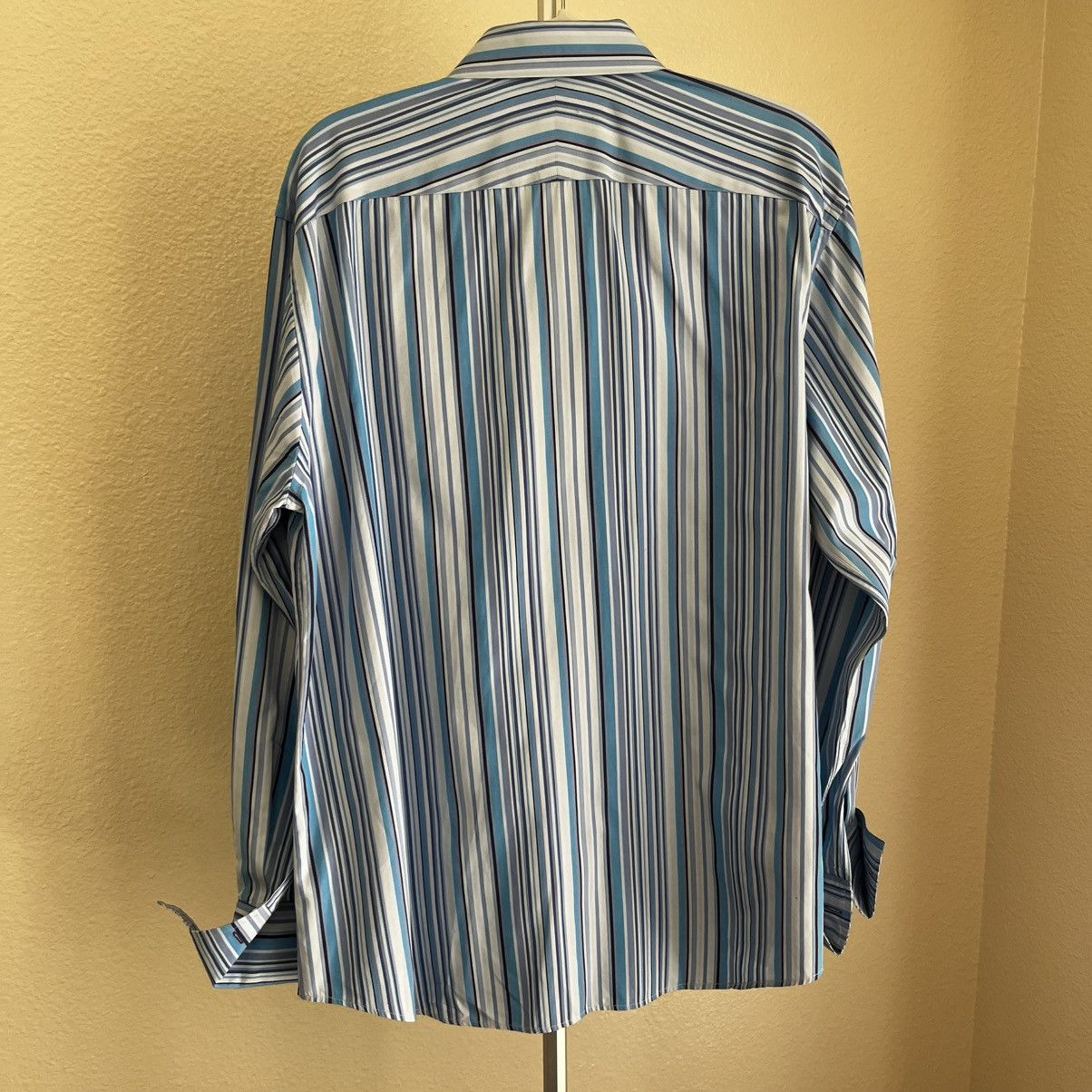 Paul Smith Paul Smith London Stripped French Cuff Button Up 17.5/44 Size US L / EU 52-54 / 3 - 4 Thumbnail