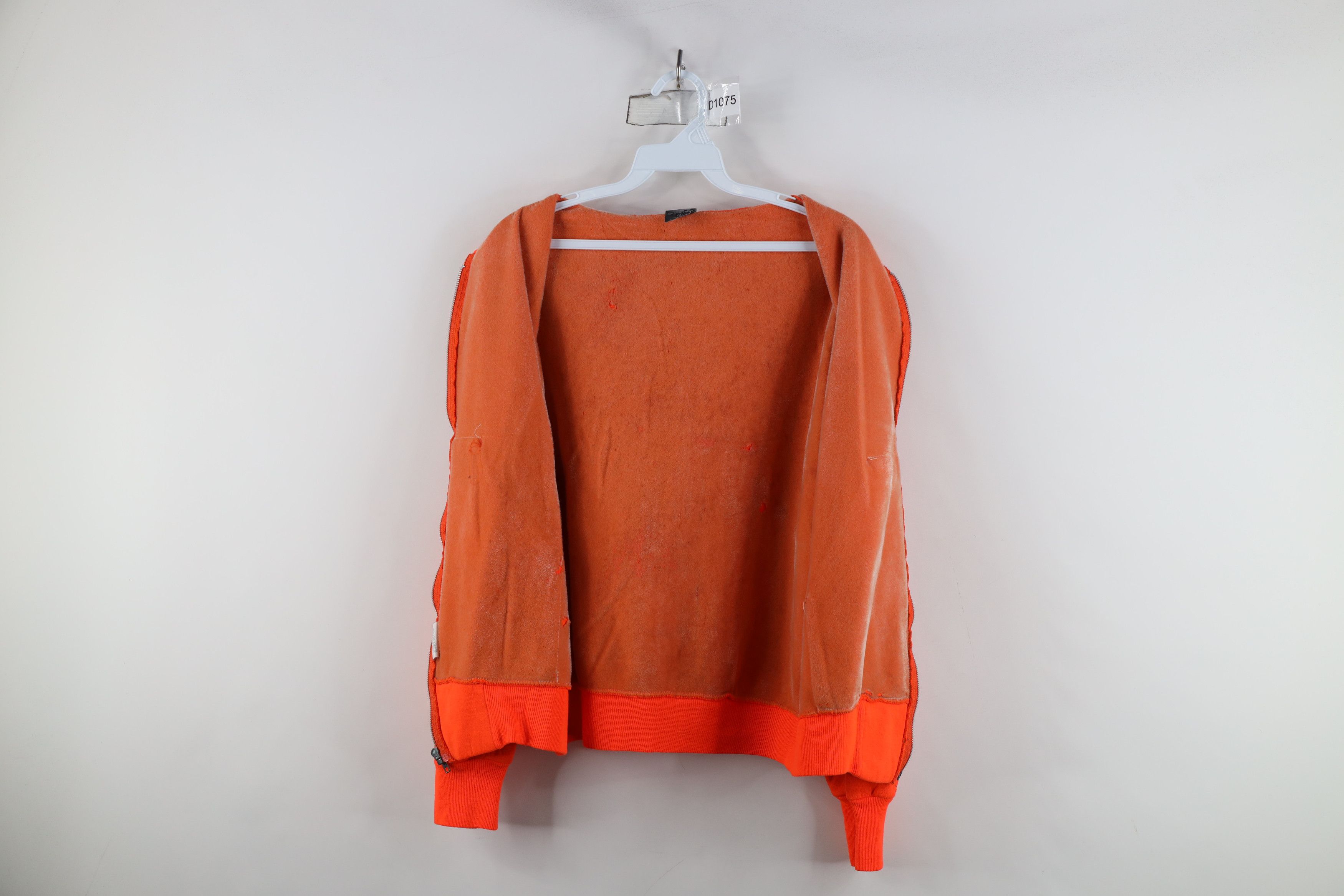 Vintage Vintage 70s 80s Streetwear Lined Zip Hoodie Blaze Orange USA Size US M / EU 48-50 / 2 - 12 Thumbnail